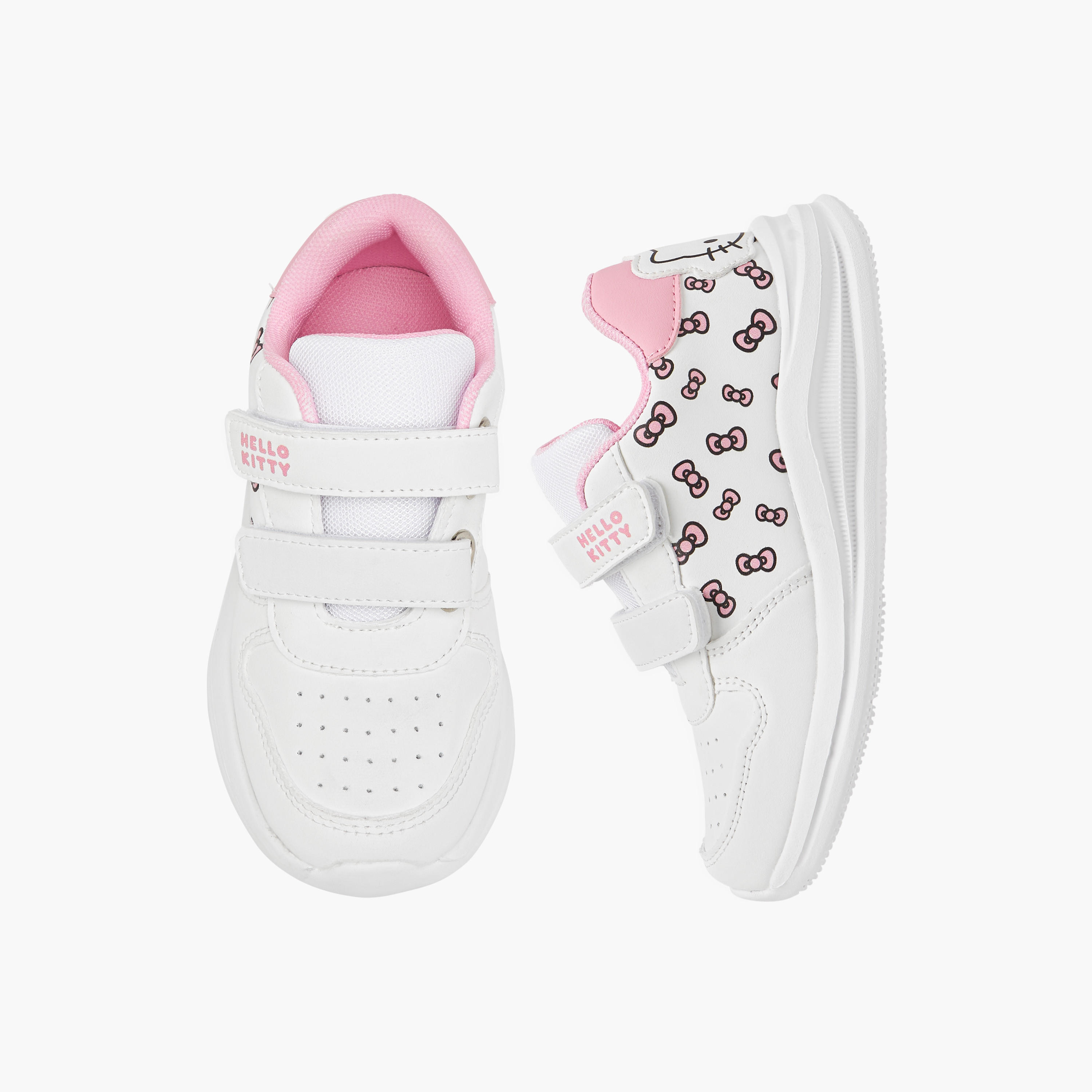 حذاء سنيكرز بشريط إغلاق لاصق وطبعات من هالو كيتي-girls-shoes-sneakers-image-1