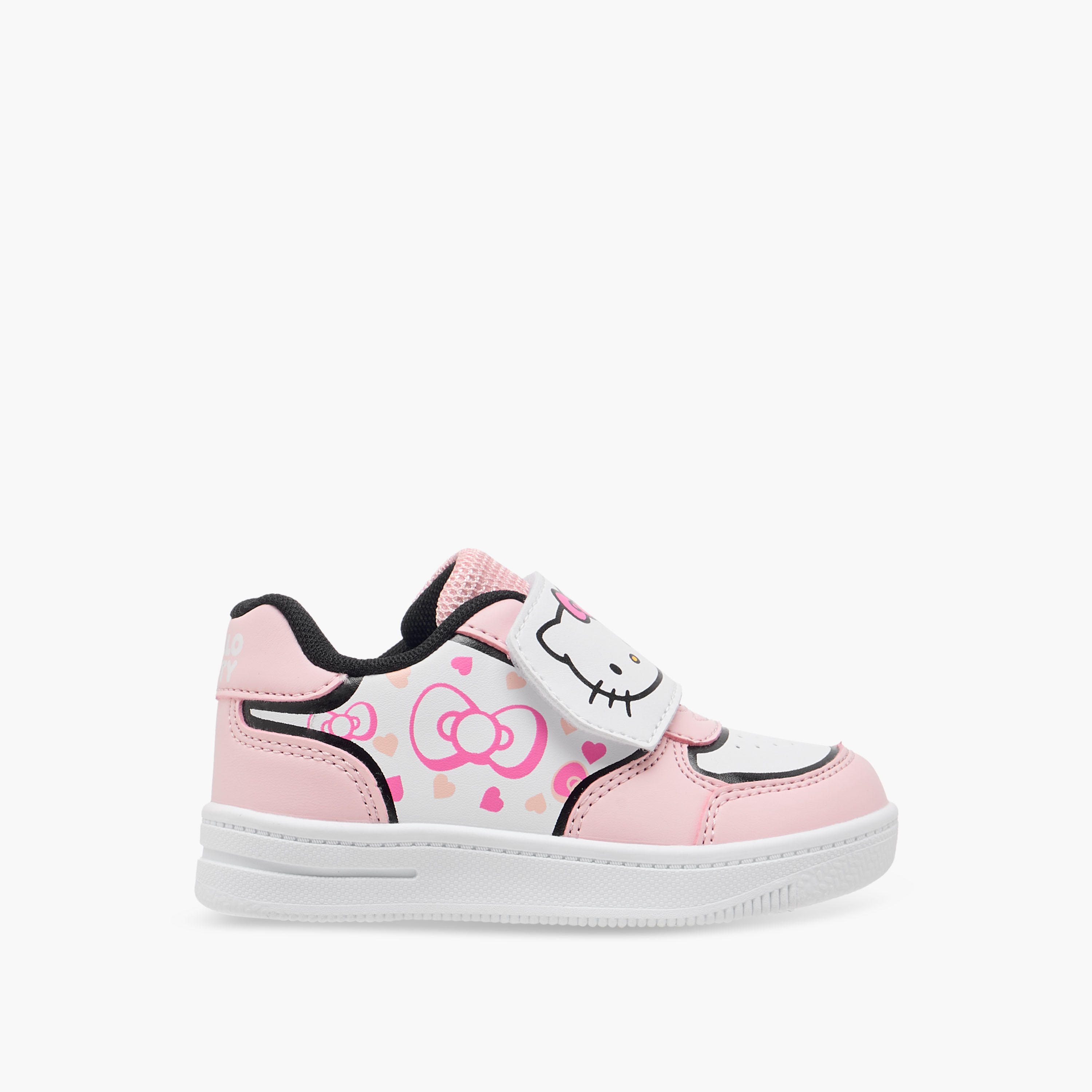 حذاء سنيكرز بشريط إغلاق لاصق وطبعات هيلو كيتي-girls-shoes-sneakers-image-3