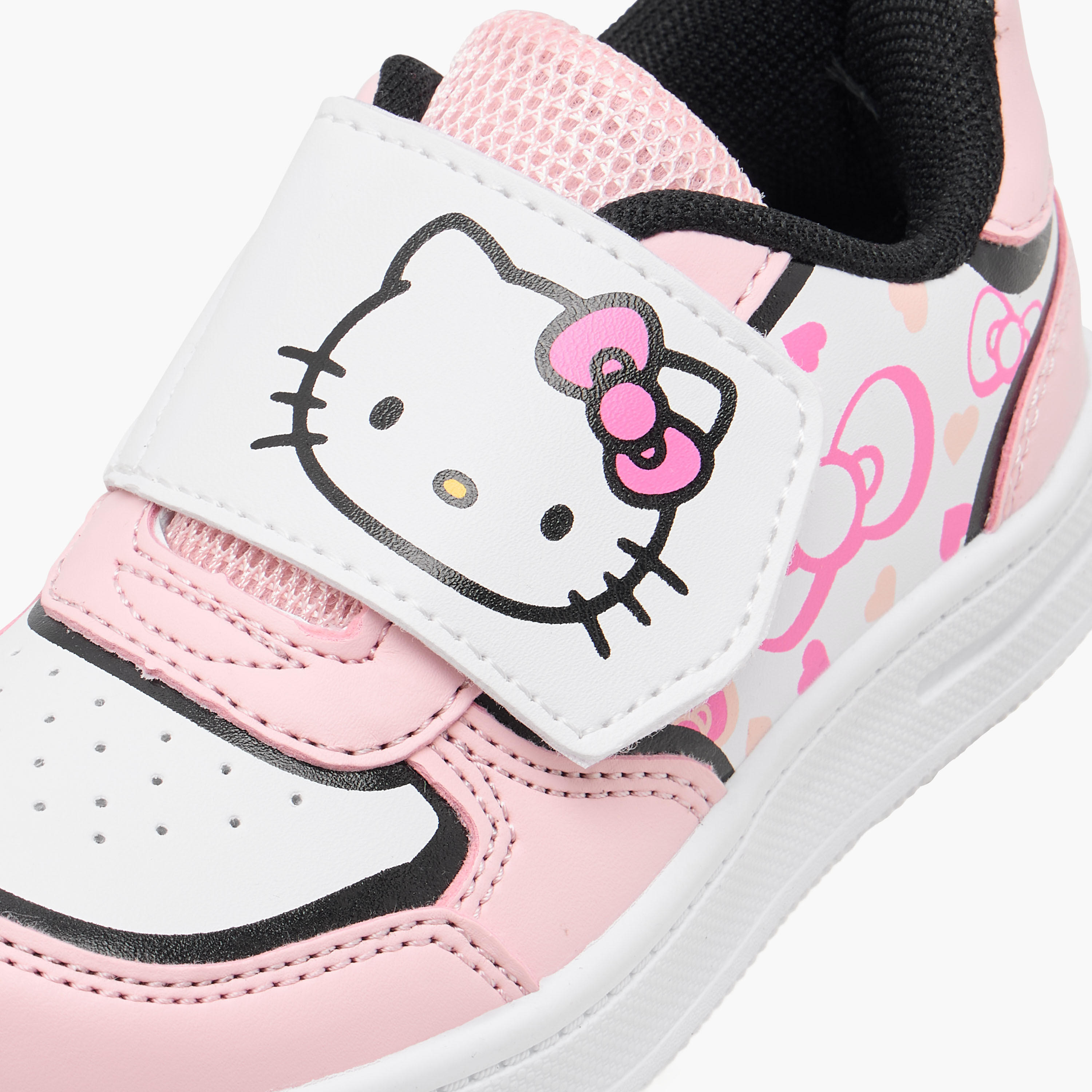 حذاء سنيكرز بشريط إغلاق لاصق وطبعات هيلو كيتي-girls-shoes-sneakers-image-2