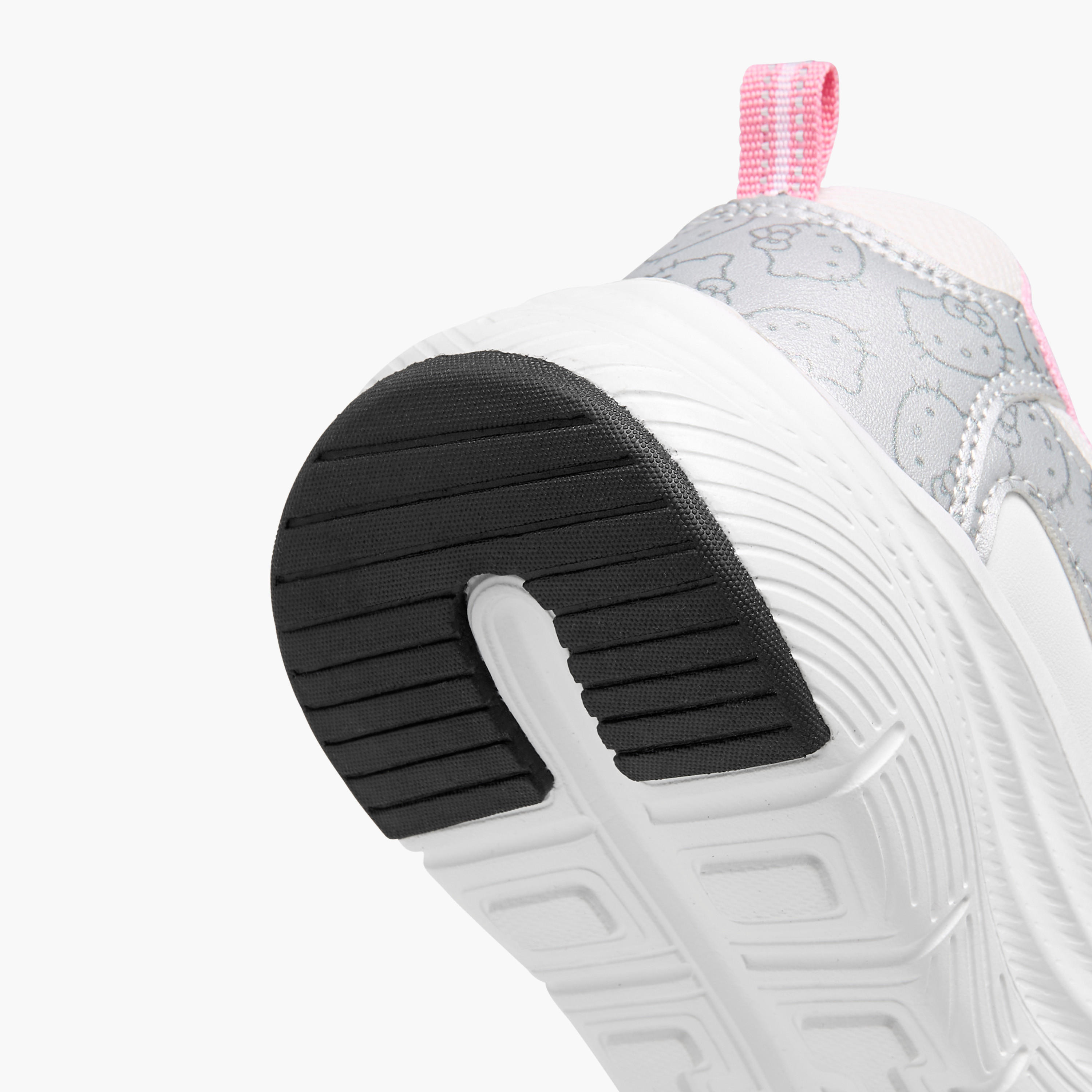Hello Kitty Printed Sneakers with Hook and Loop Closure-girls-shoes-sneakers-image-5