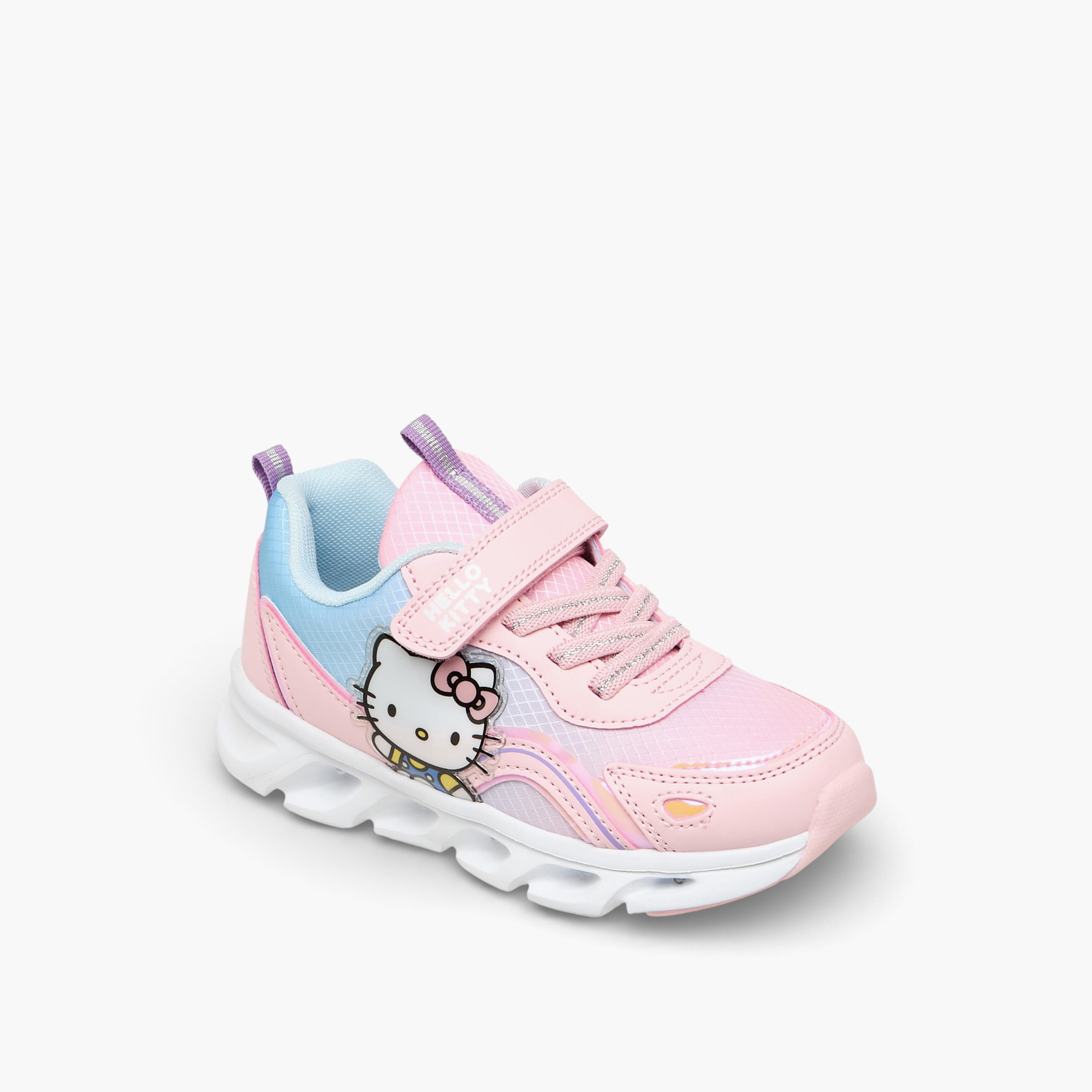 Hello Kitty Girls Hook & Loop Light-Up Sneakers-girls-shoes-sneakers-image-2