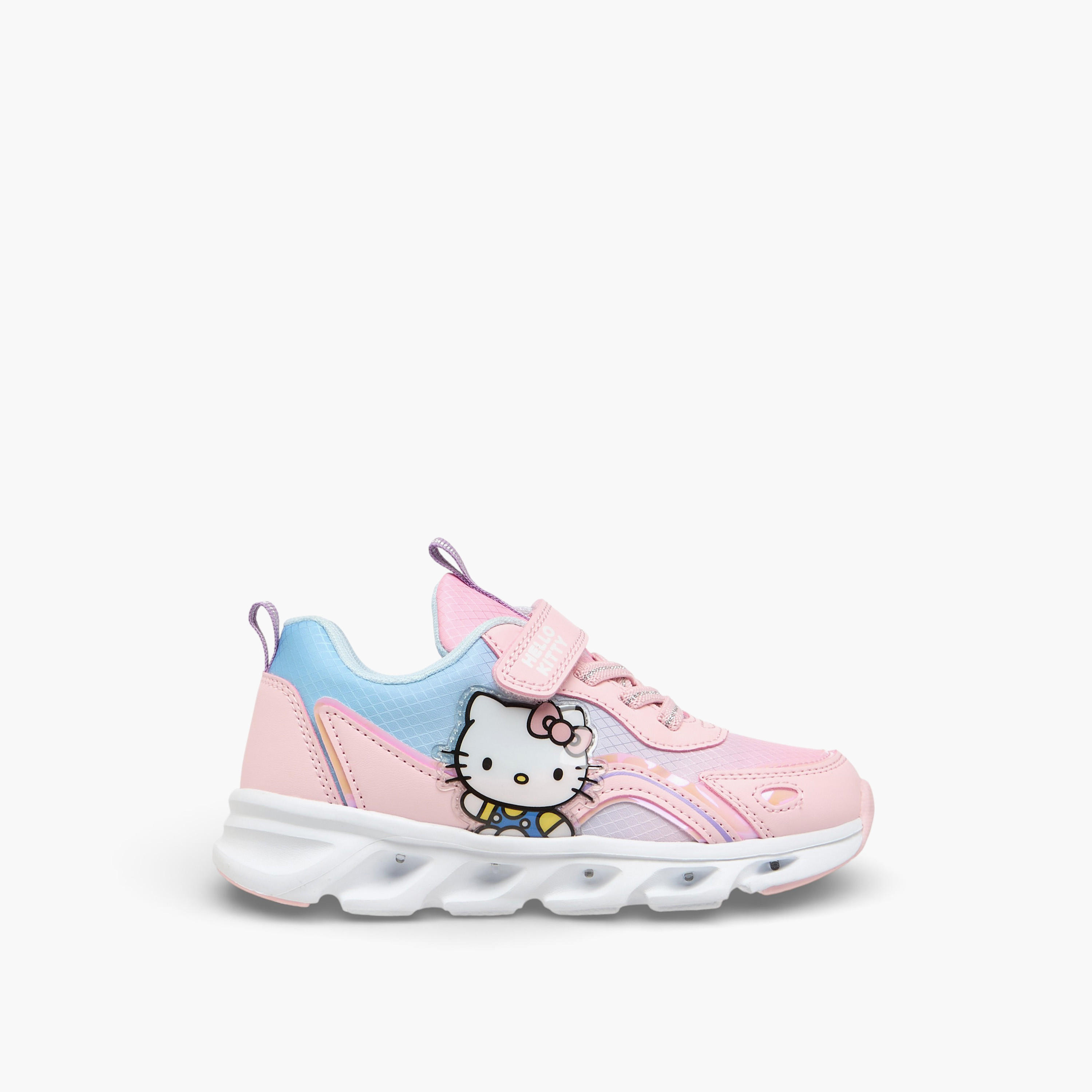 Hello Kitty Girls Hook & Loop Light-Up Sneakers-girls-shoes-sneakers-image-3