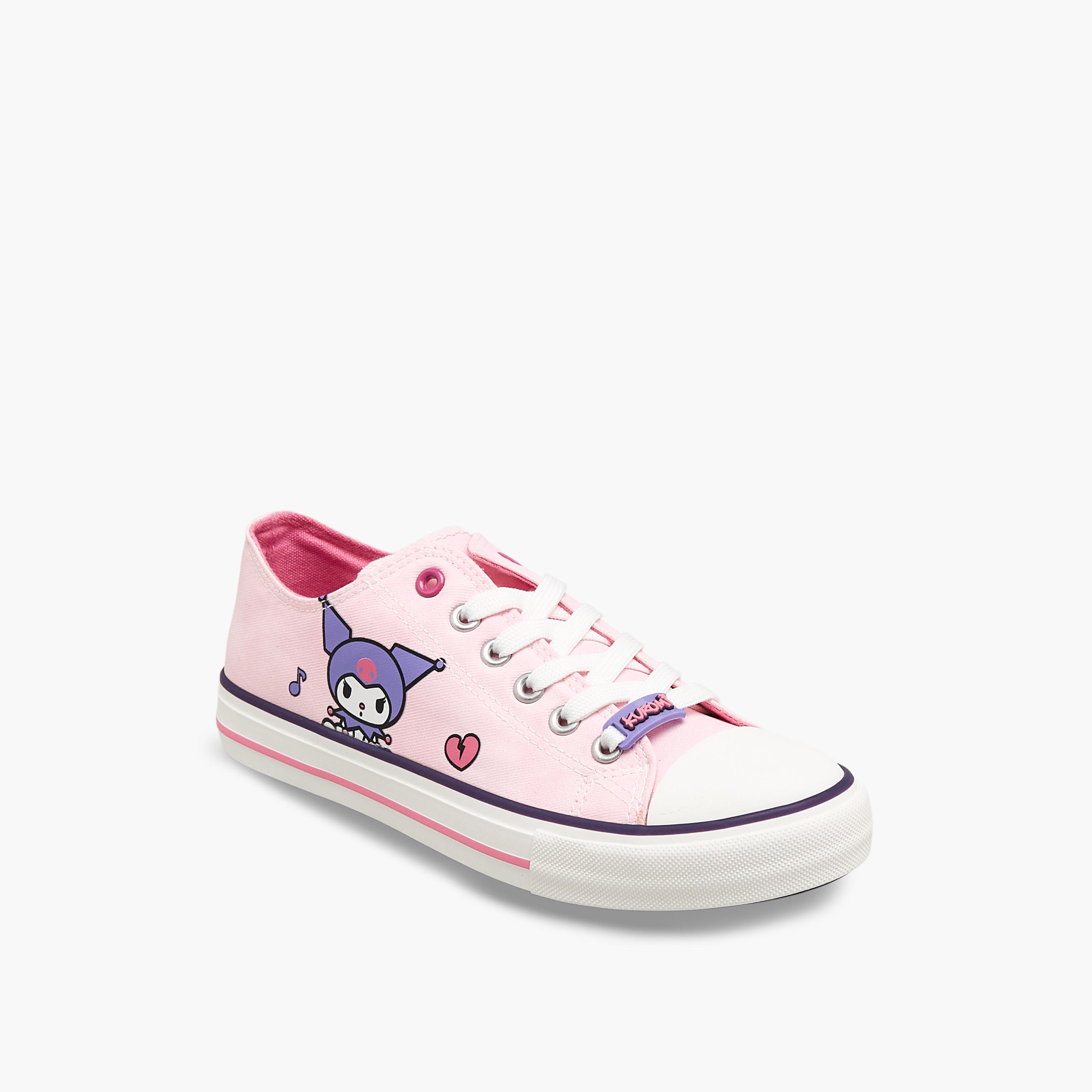 Hello Kitty Girls Lace-Up Ankle Sneakers-girls-shoes-sneakers-image-2