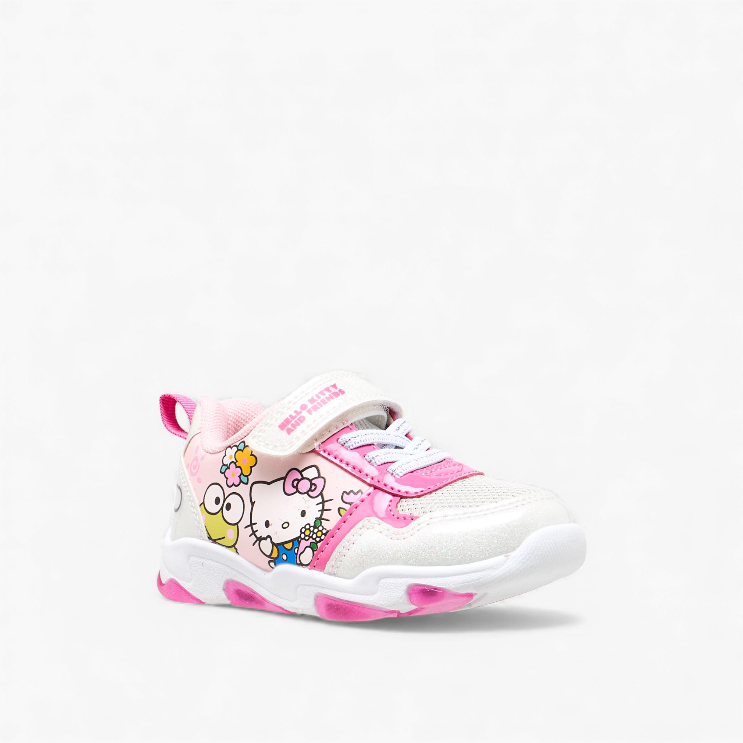 Hello Kitty Girls Light-Up Hook & Loop Sneakers-girls-shoes-sneakers-image-2