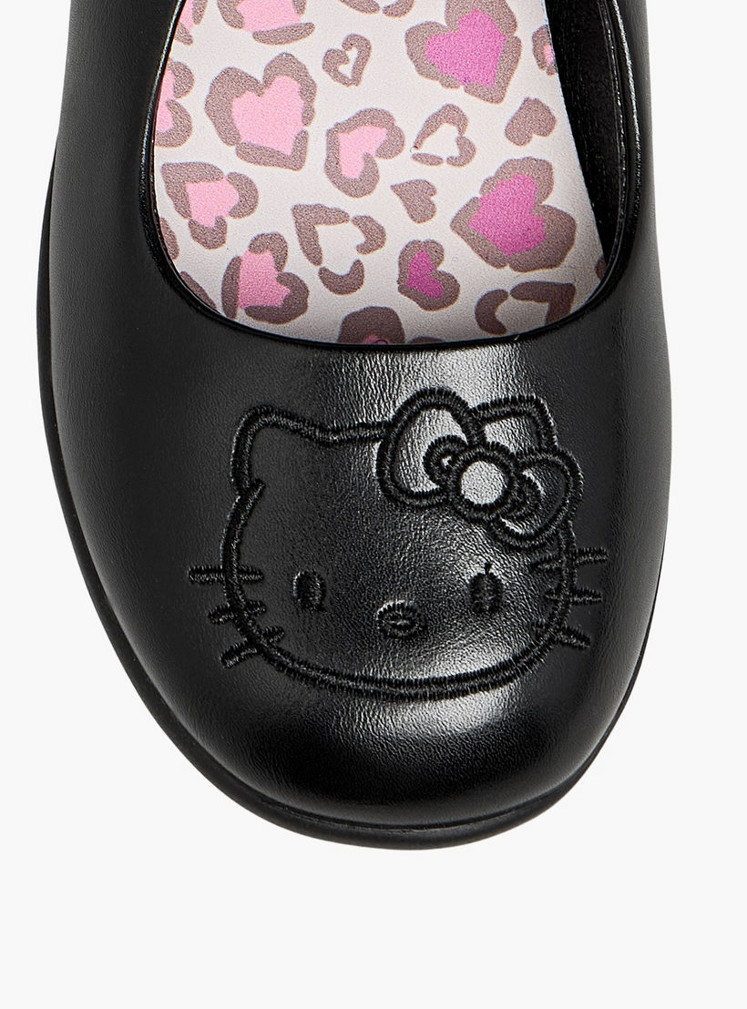 حذاء مدرسي ماري جين بشريط إغلاق لاصق للبنات من هالو كيتي-girls-shoes-maryjanes-image-4