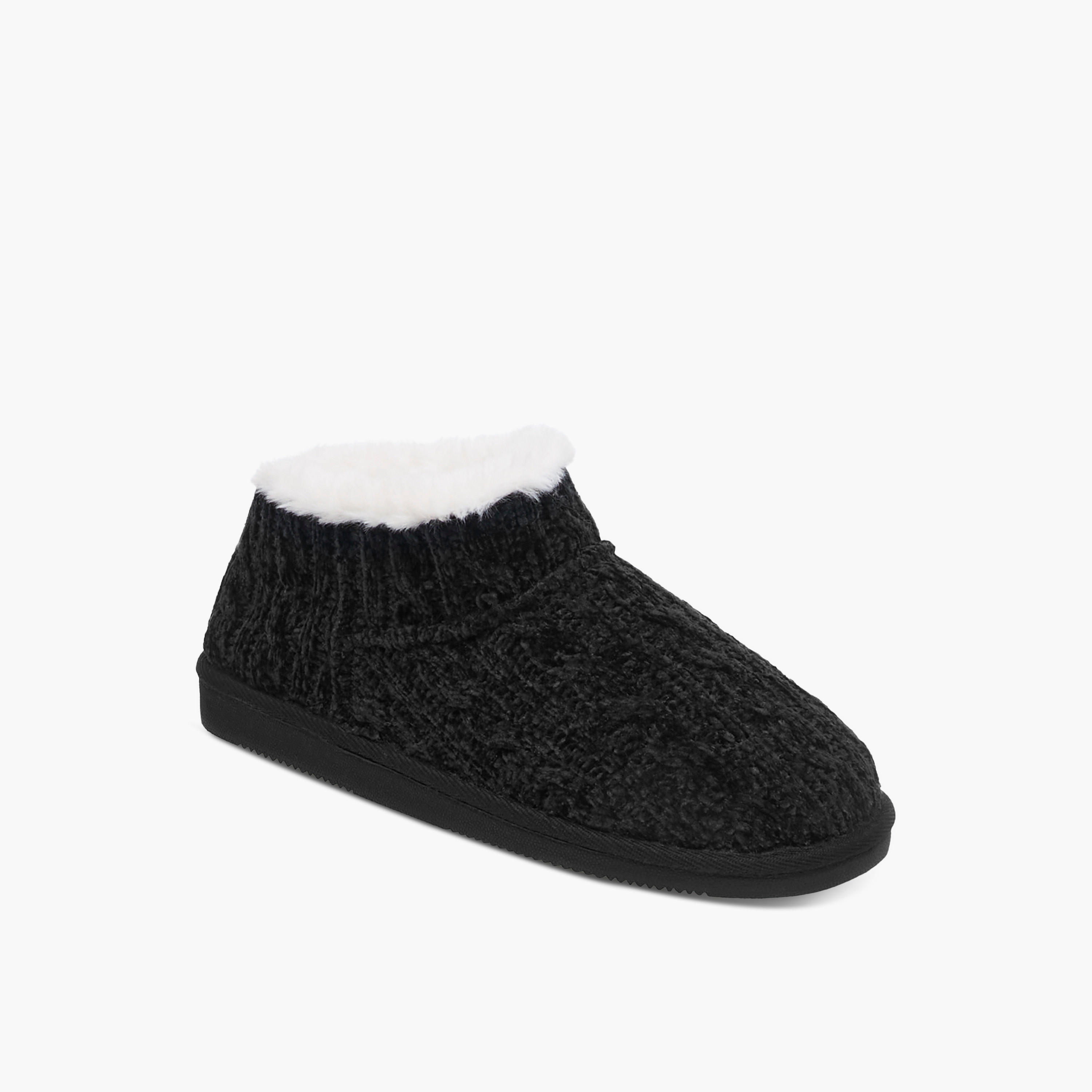 Le Confort Textured Slip-On Bedroom Slippers-women-shoes-bedroomslippers-image-2