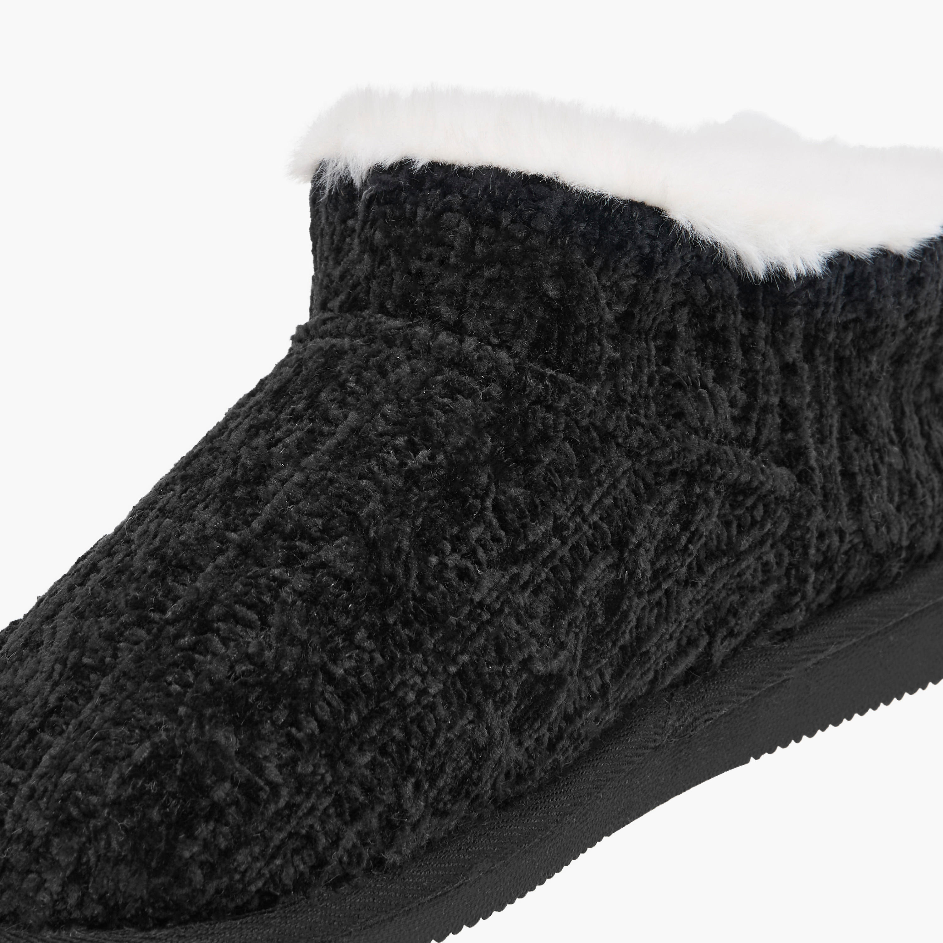 Le Confort Textured Slip-On Bedroom Slippers-women-shoes-bedroomslippers-image-4