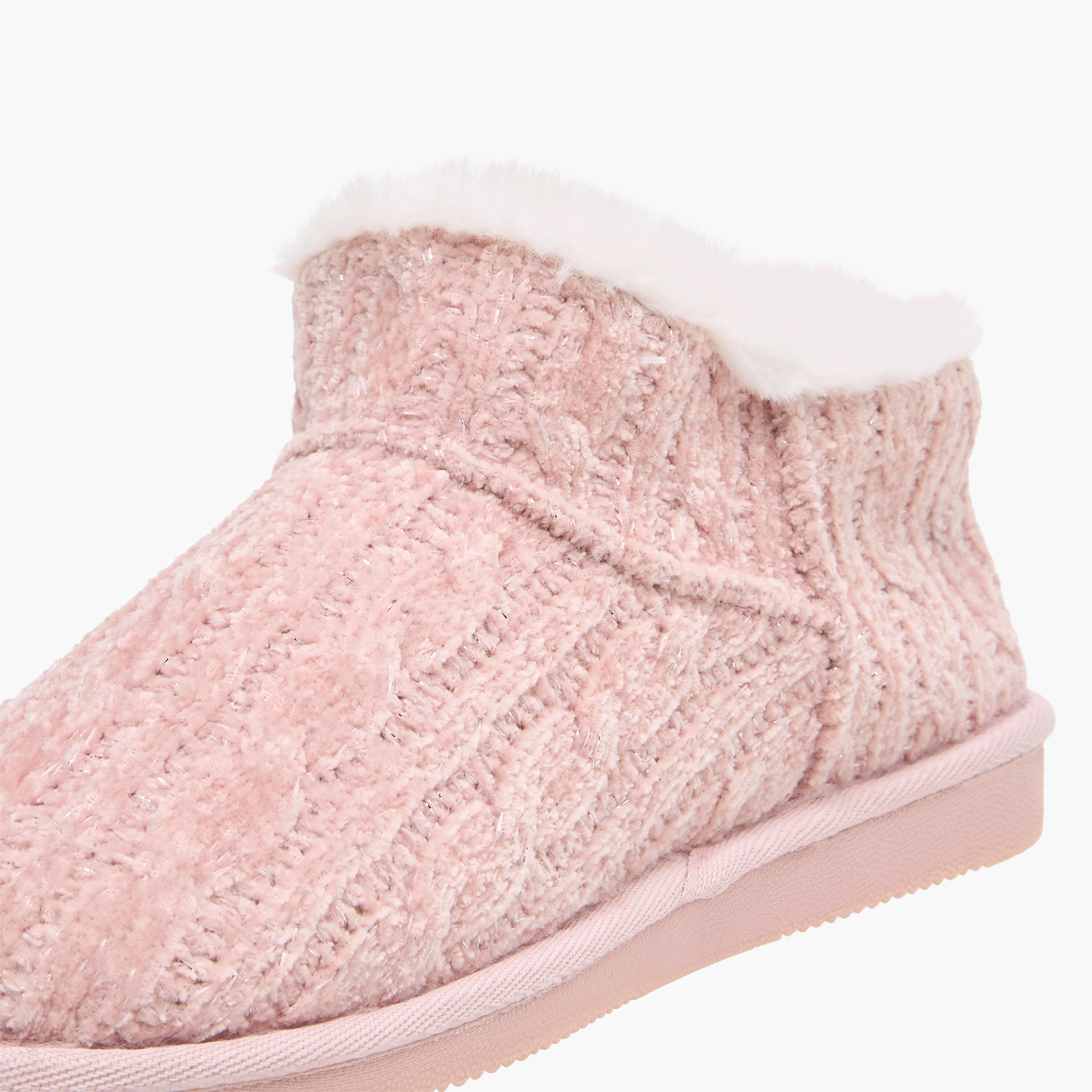 Le Confort Textured Slip-On Bedroom Slippers-women-shoes-bedroomslippers-image-4