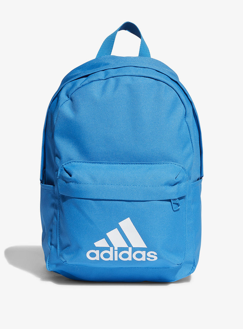 Adidas Logo Print Backpack with Adjustable Straps and Zip Closure-school-bagsandbackpacks-backpacks-image-2