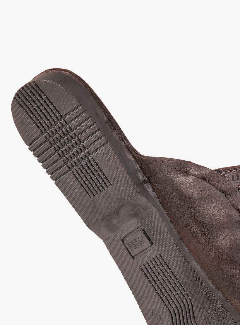 Duchini Men Perforated Strap Leather Comfort Sandals-men-shoes-sandals-image-5