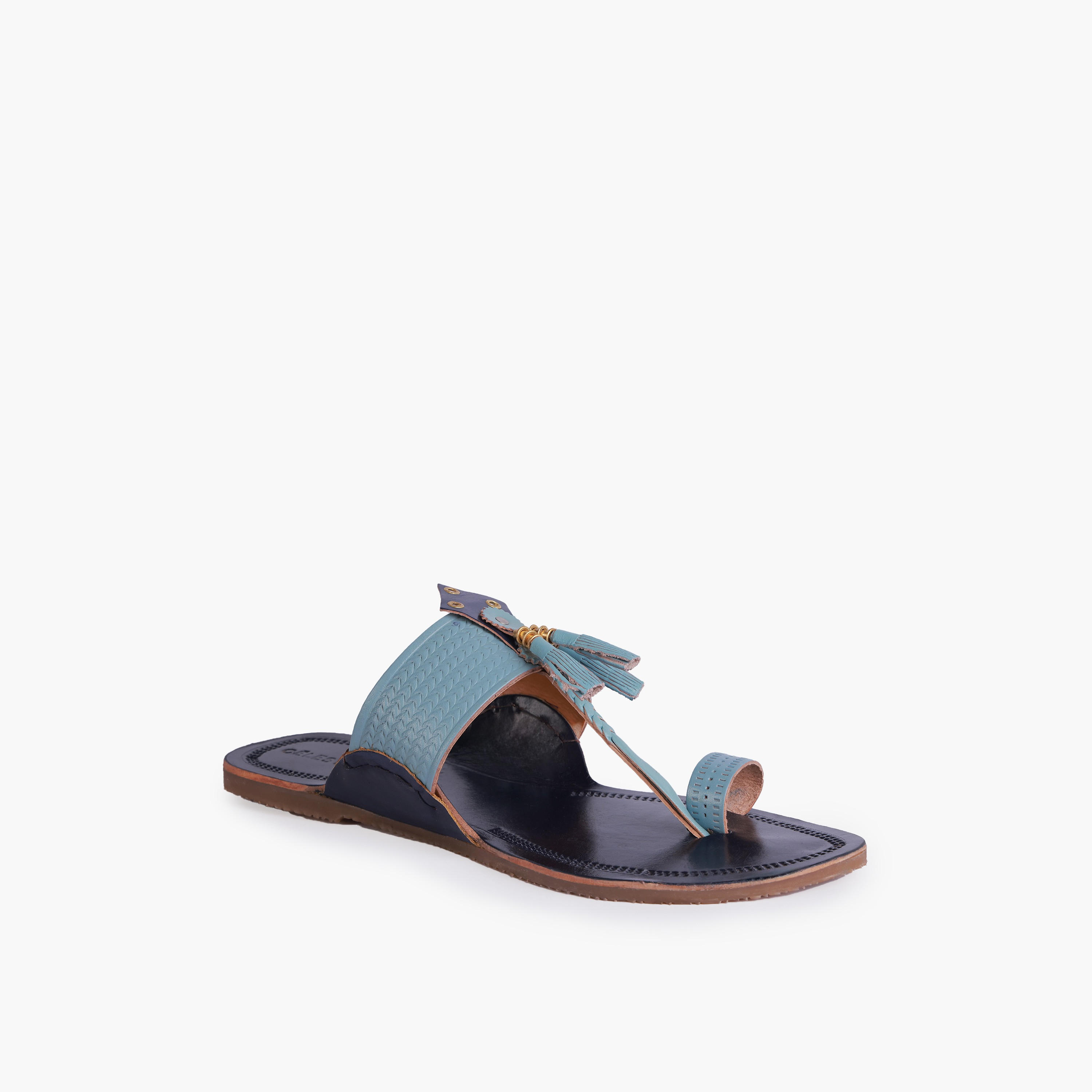 Celeste Women Tassel Detail Leather Sandals-women-shoes-sandals-flats-image-2