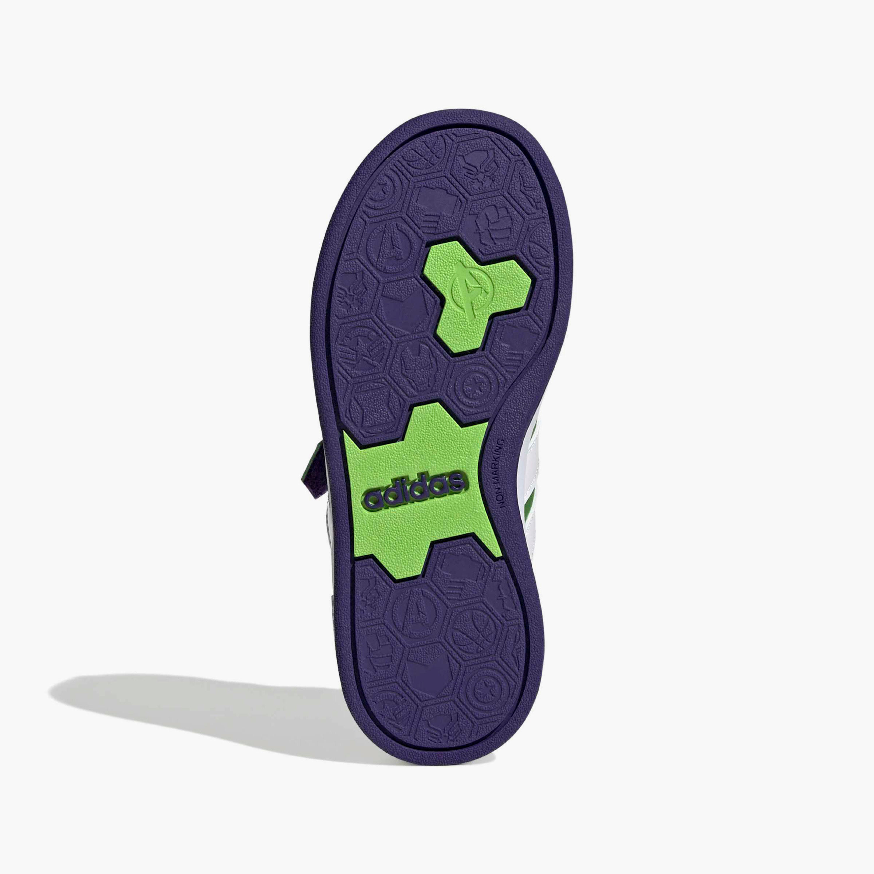 Adidas Boys GRAND COURT HULK EL Hook & Loop Sneakers-boys-shoes-sneakers-image-4