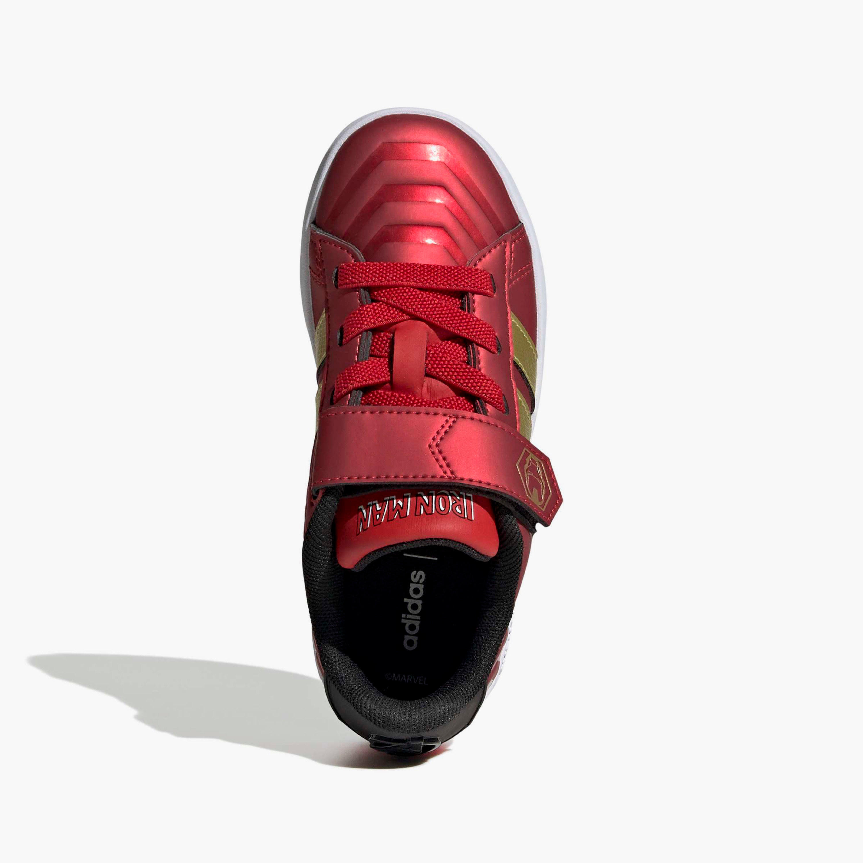 Adidas Boys GRAND COURT IRON MAN EL Hook & Loop Sneakers-boys-shoes-sneakers-image-4