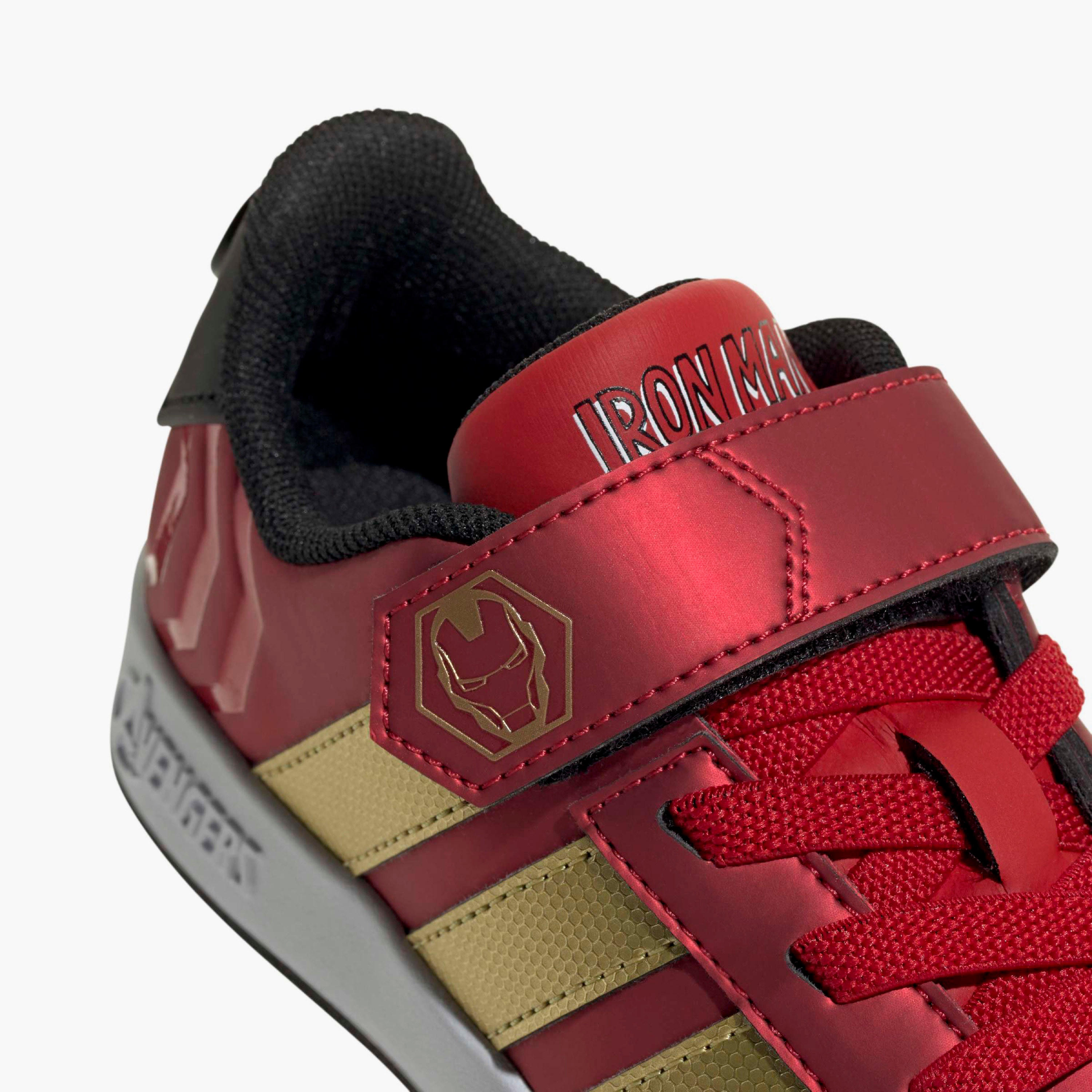 Adidas Boys GRAND COURT IRON MAN EL Hook & Loop Sneakers-boys-shoes-sneakers-image-6