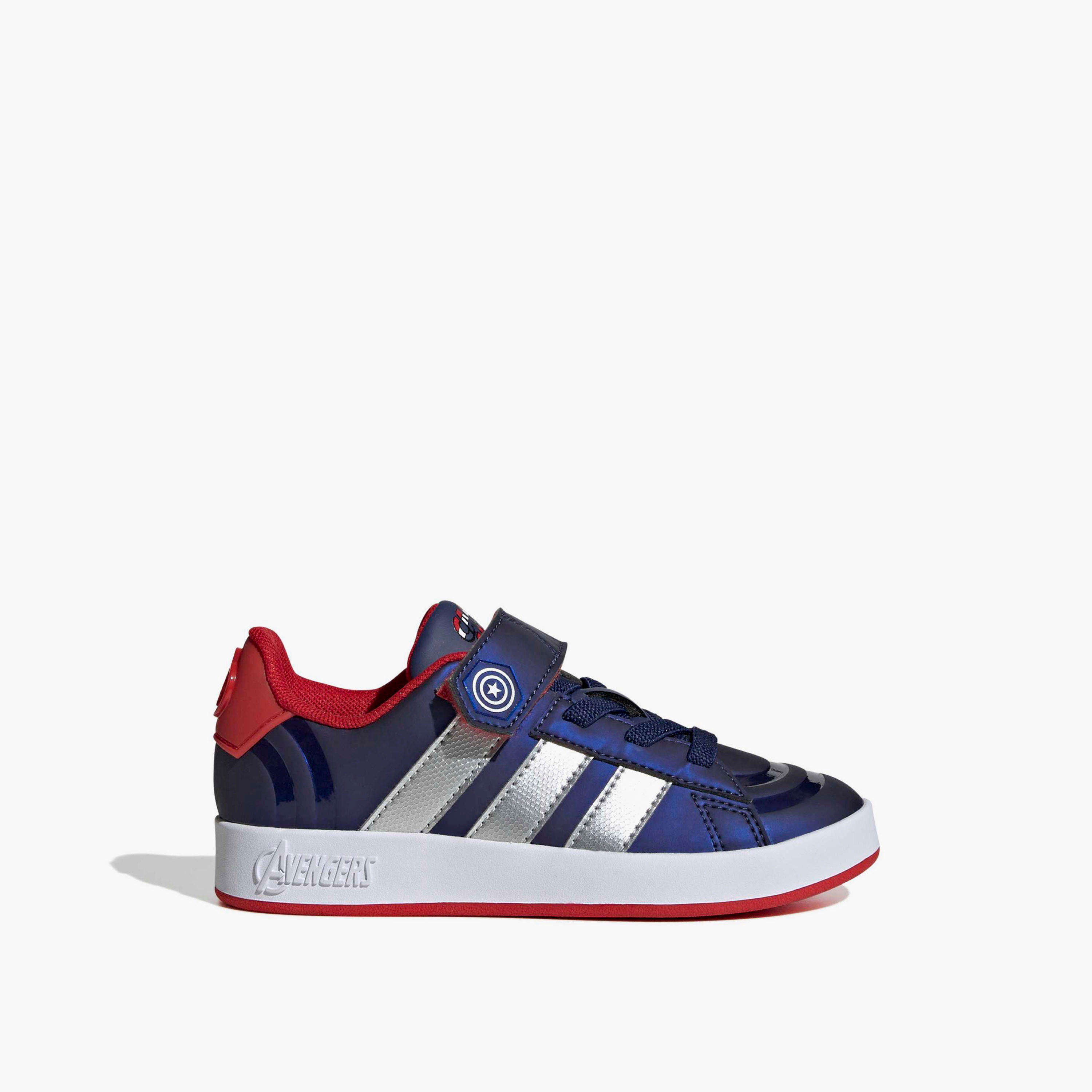 Adidas Boys GRAND COURT CAPT AMERICA EL Hook & Loop Sneakers-boys-shoes-sneakers-image-2