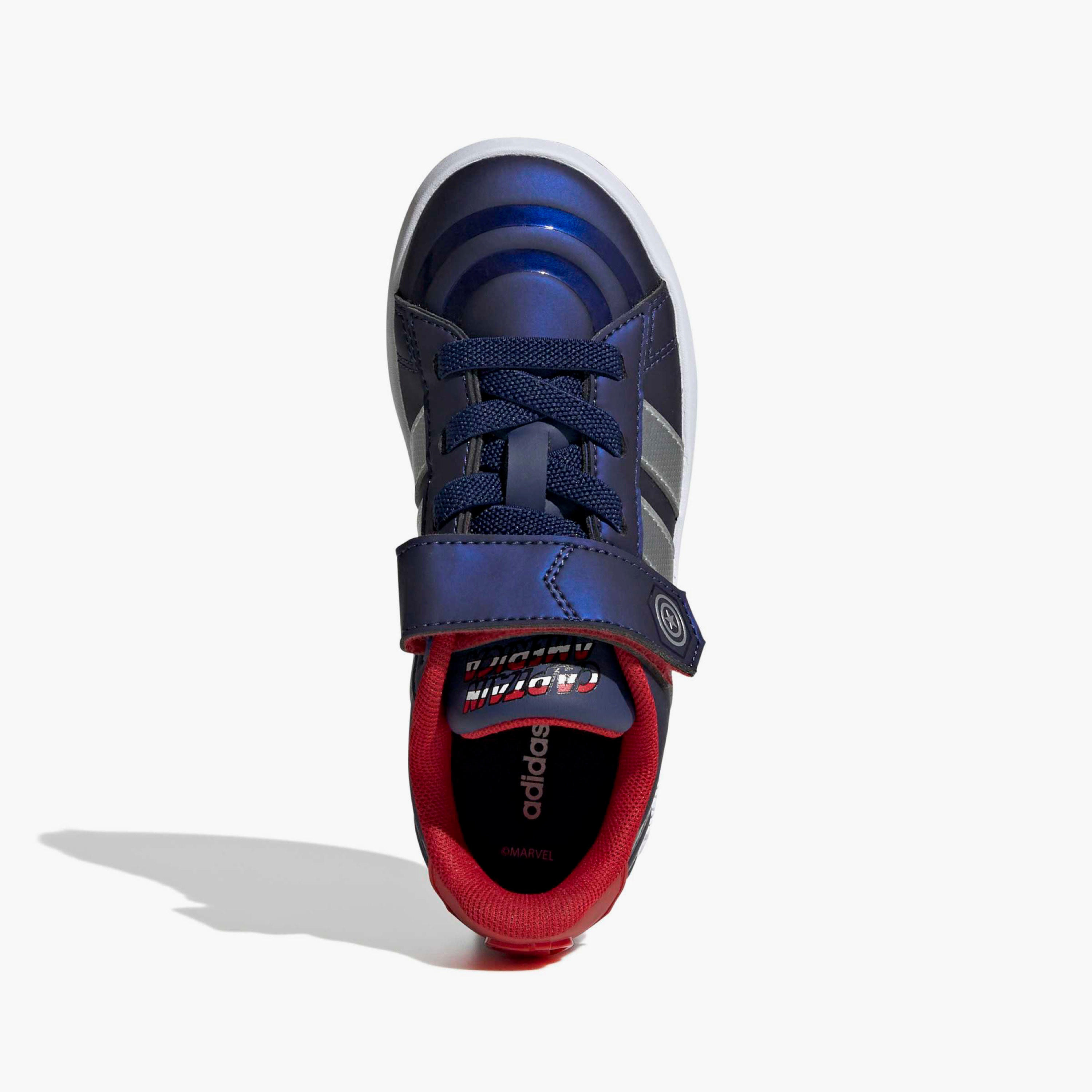 Adidas Boys GRAND COURT CAPT AMERICA EL Hook & Loop Sneakers-boys-shoes-sneakers-image-3
