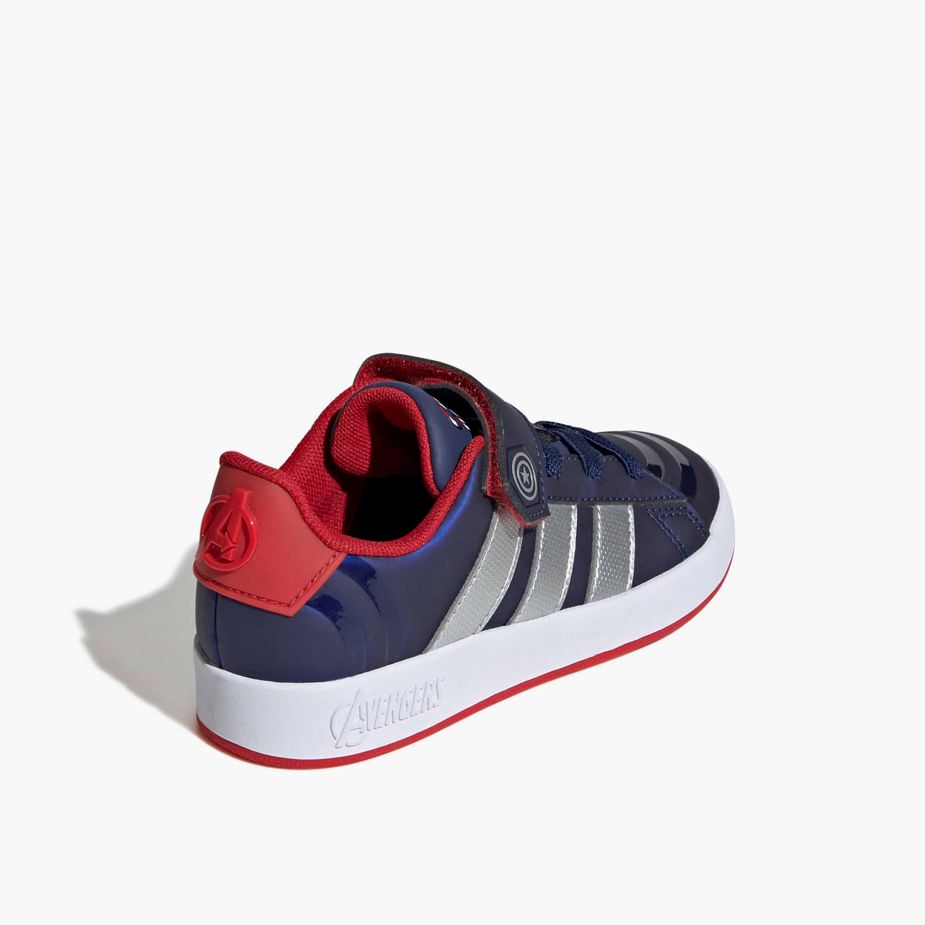 Adidas Boys GRAND COURT CAPT AMERICA EL Hook & Loop Sneakers-boys-shoes-sneakers-image-5