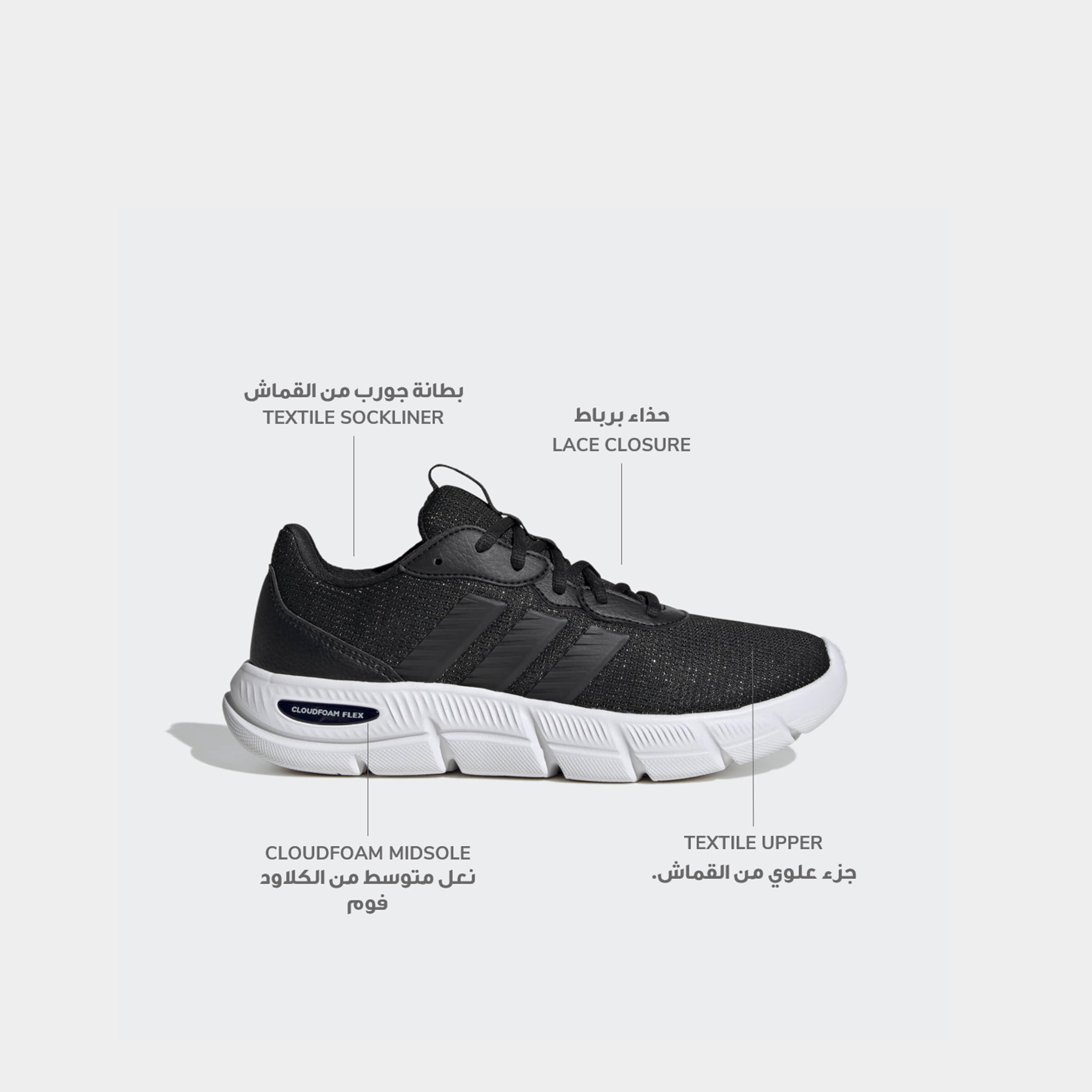 Adidas Women Cloudfoam Flex Lace-Up Ankle Sneakers-women-shoes-sneakers-image-2