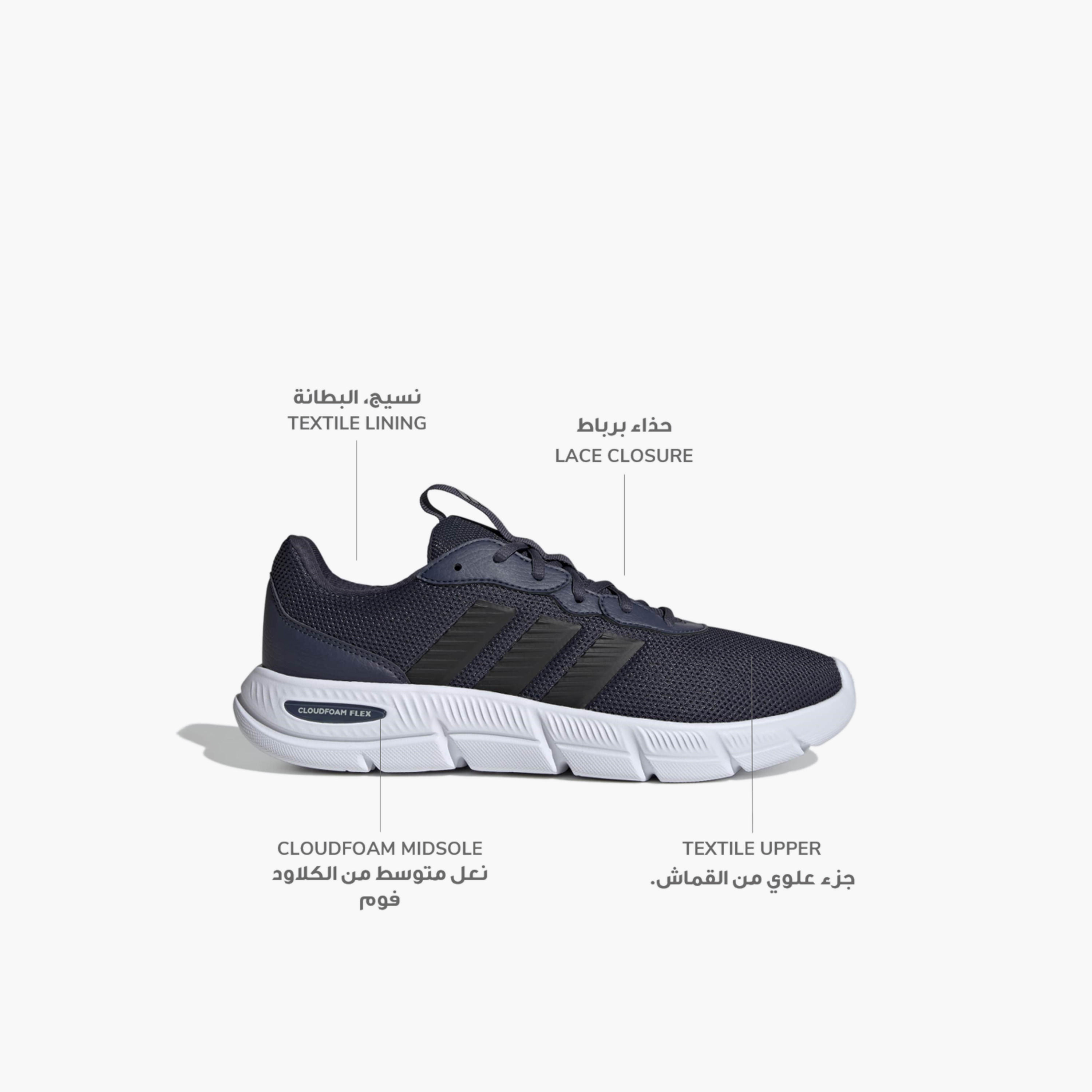 Adidas Men Cloudfoam Flex Lace-Up Sneakers-sports-men-shoes-image-2