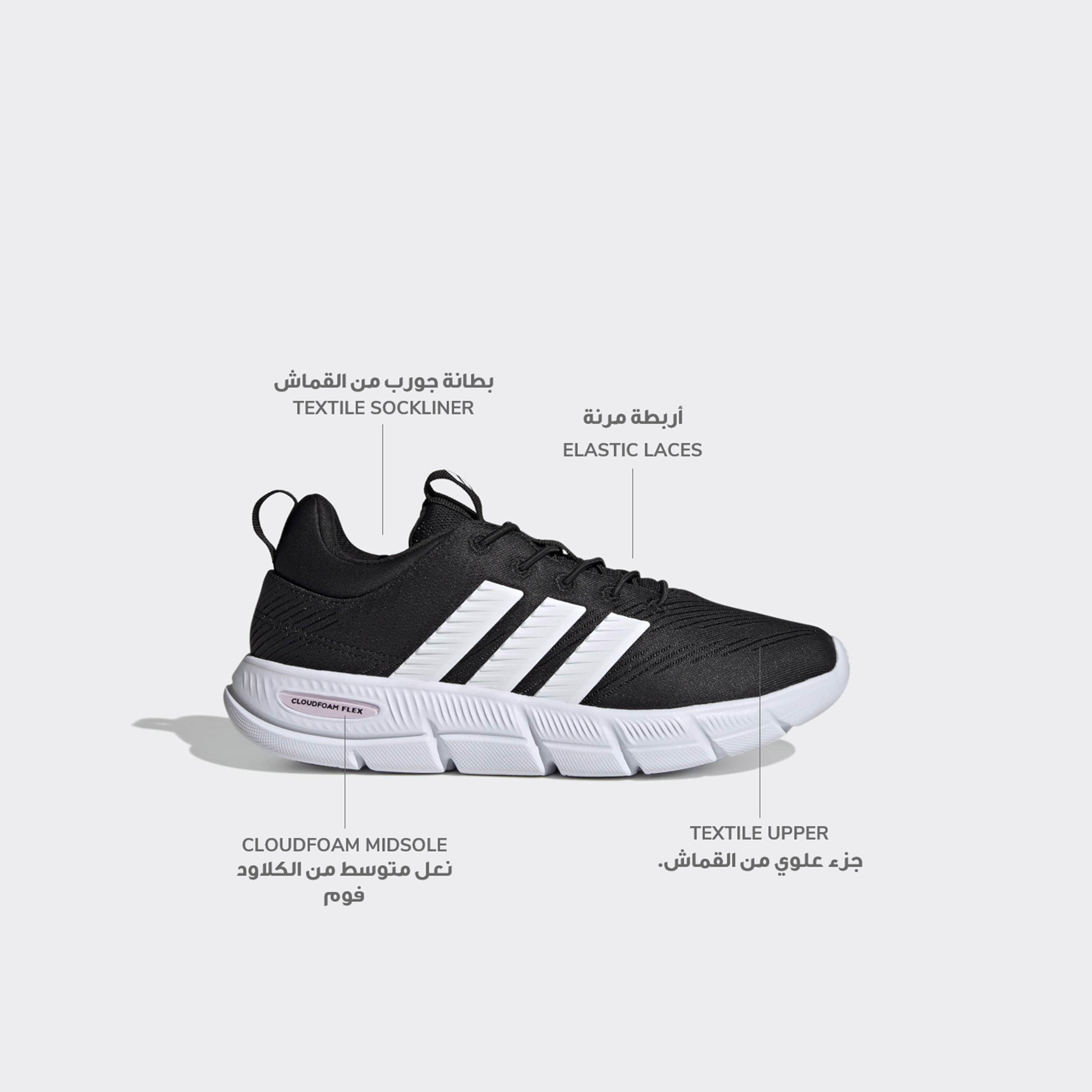 Adidas Women Cloudfoam Flex Lace-Up Ankle Sneakers-women-shoes-sneakers-image-2