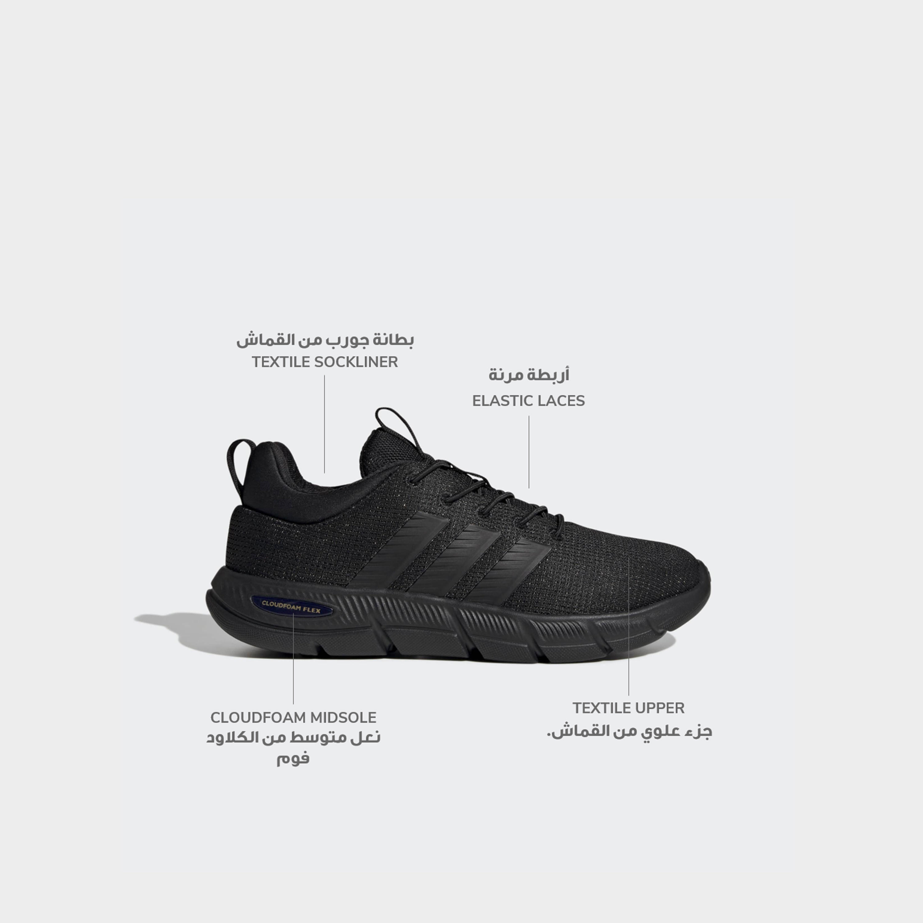 Adidas Women Cloudfoam Flex Lace-Up Ankle Sneakers-women-shoes-sneakers-image-2