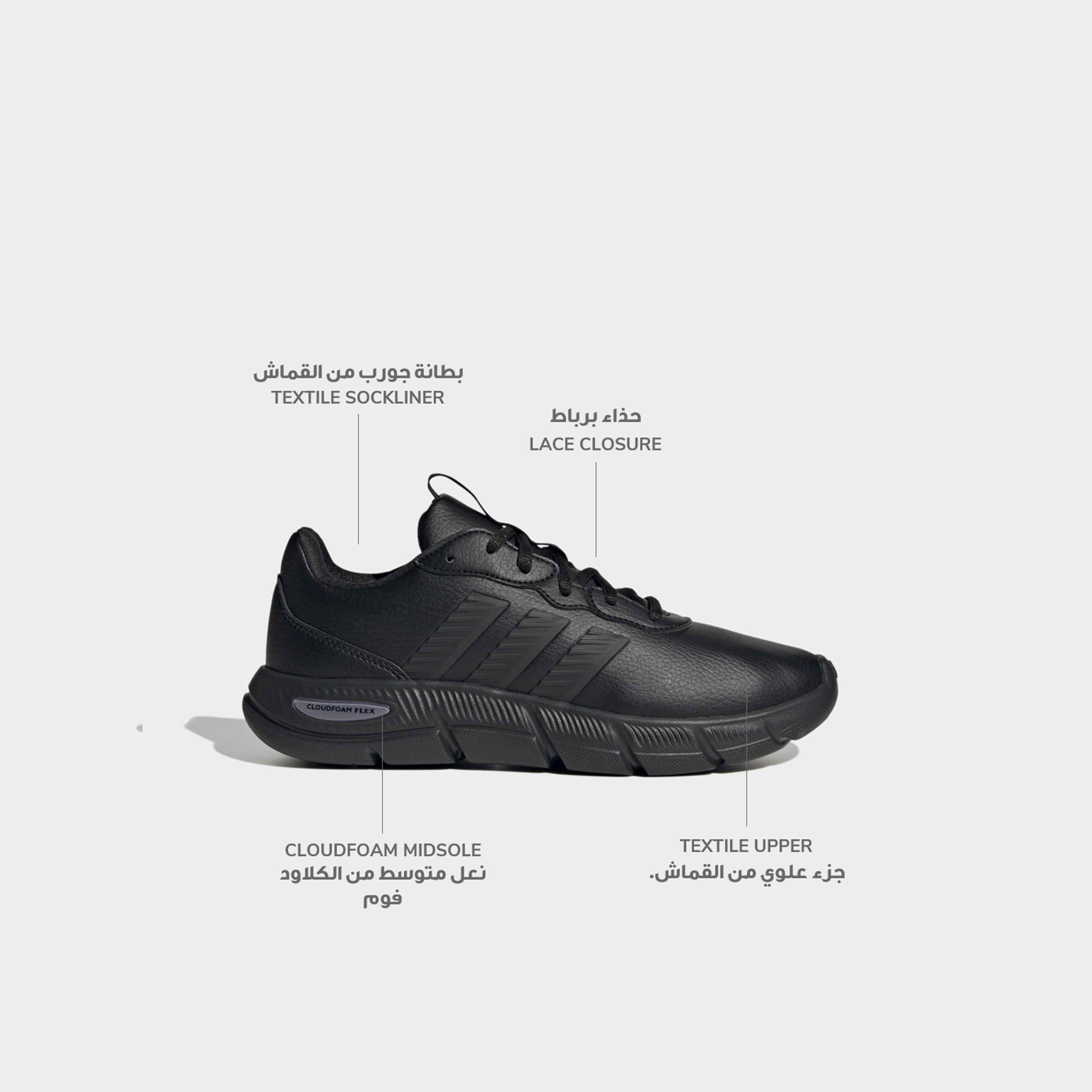 Adidas Women Cloudfoam Flex Lace-Up Ankle Sneakers-women-shoes-sneakers-image-2
