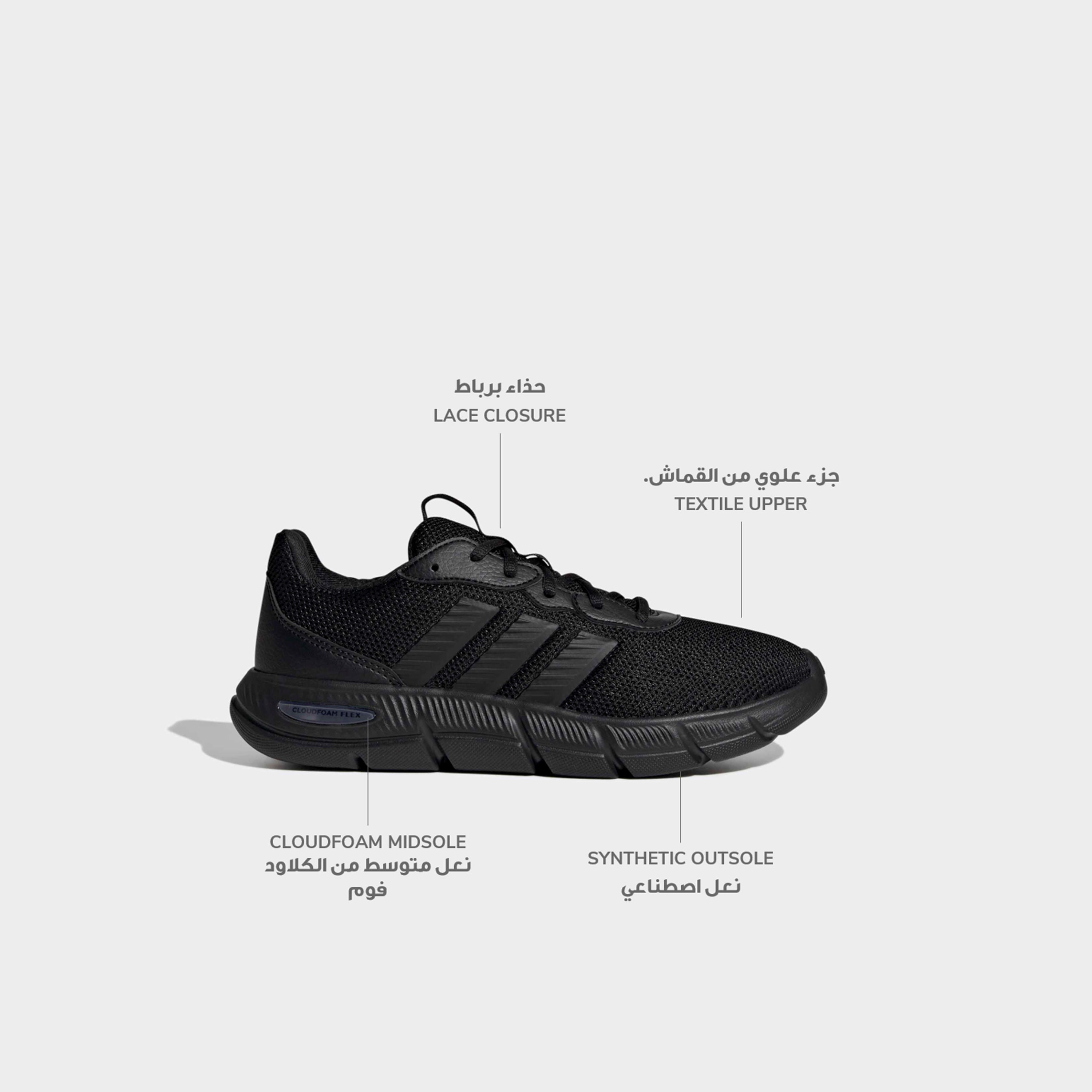 Adidas Women Cloudfoam Flex Lace-Up Ankle Sneakers-women-shoes-sneakers-image-2