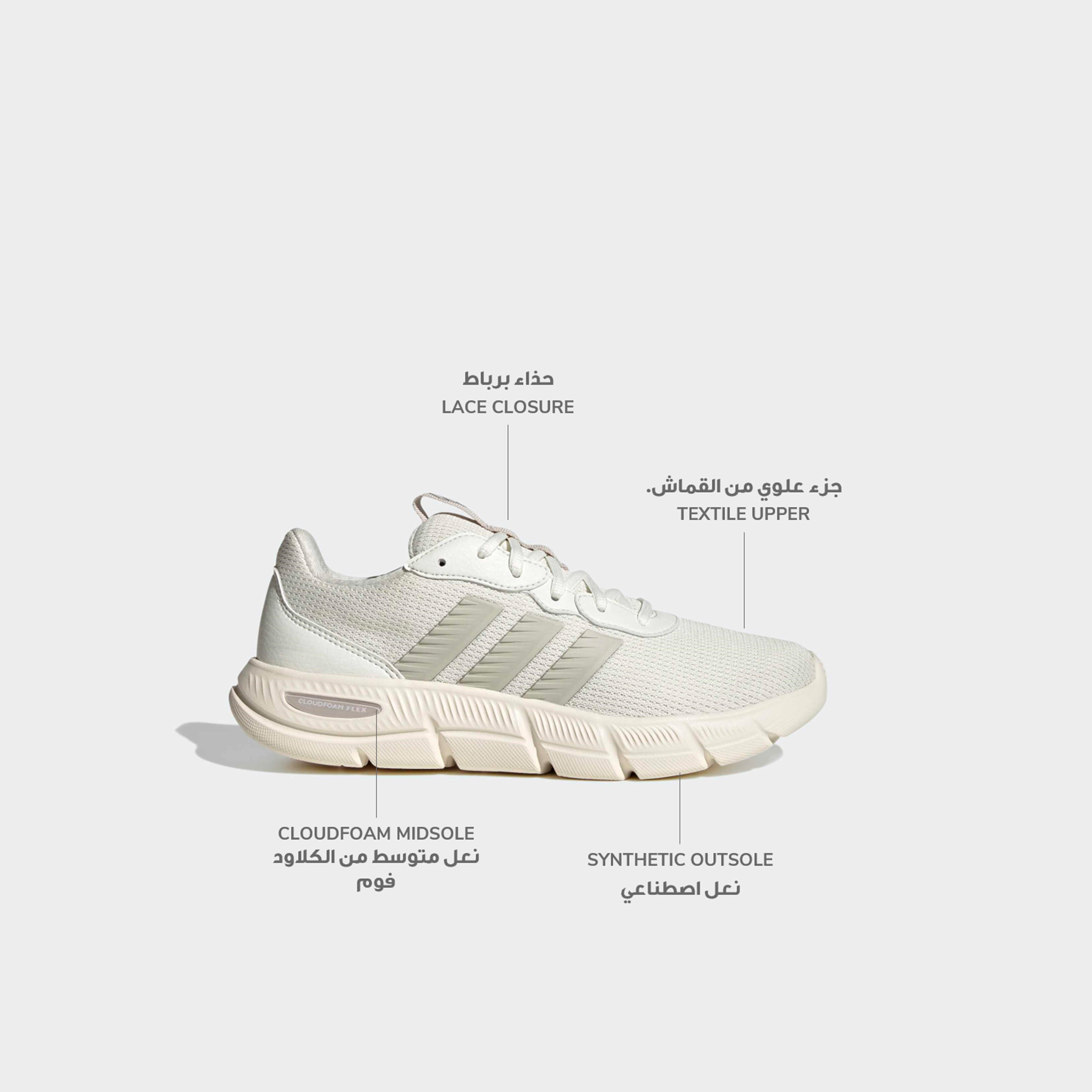 Adidas Women Cloudfoam Flex Lace-Up Ankle Sneakers-women-shoes-sneakers-image-2