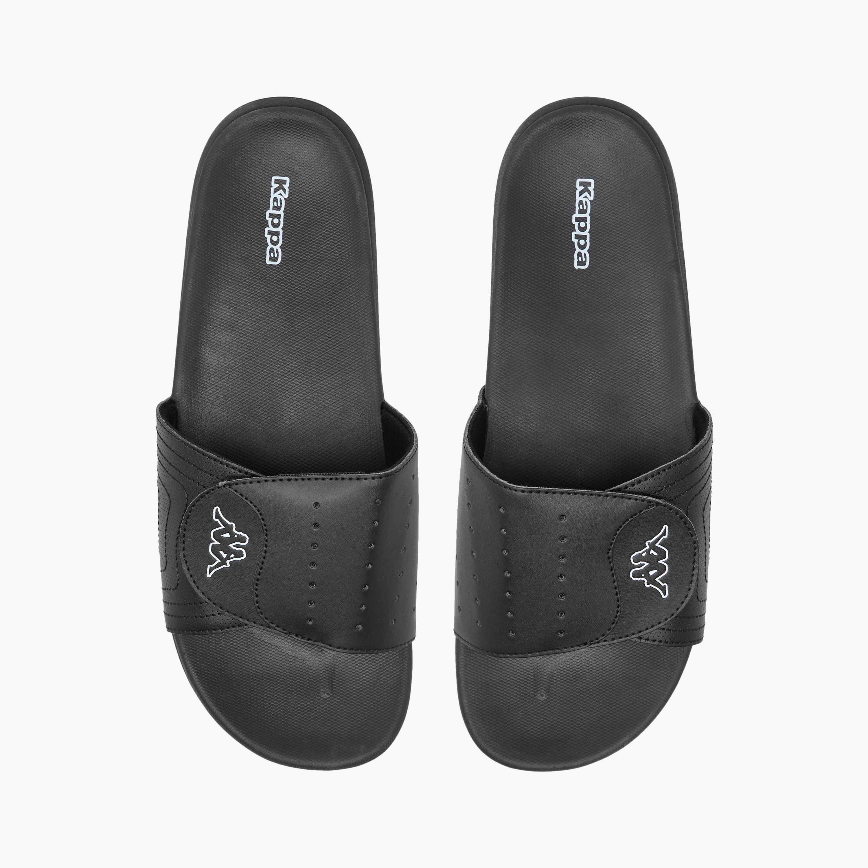 Kappa Men's Logo Print Slip-On Slides-men-shoes-flipflopsandslides-image-1