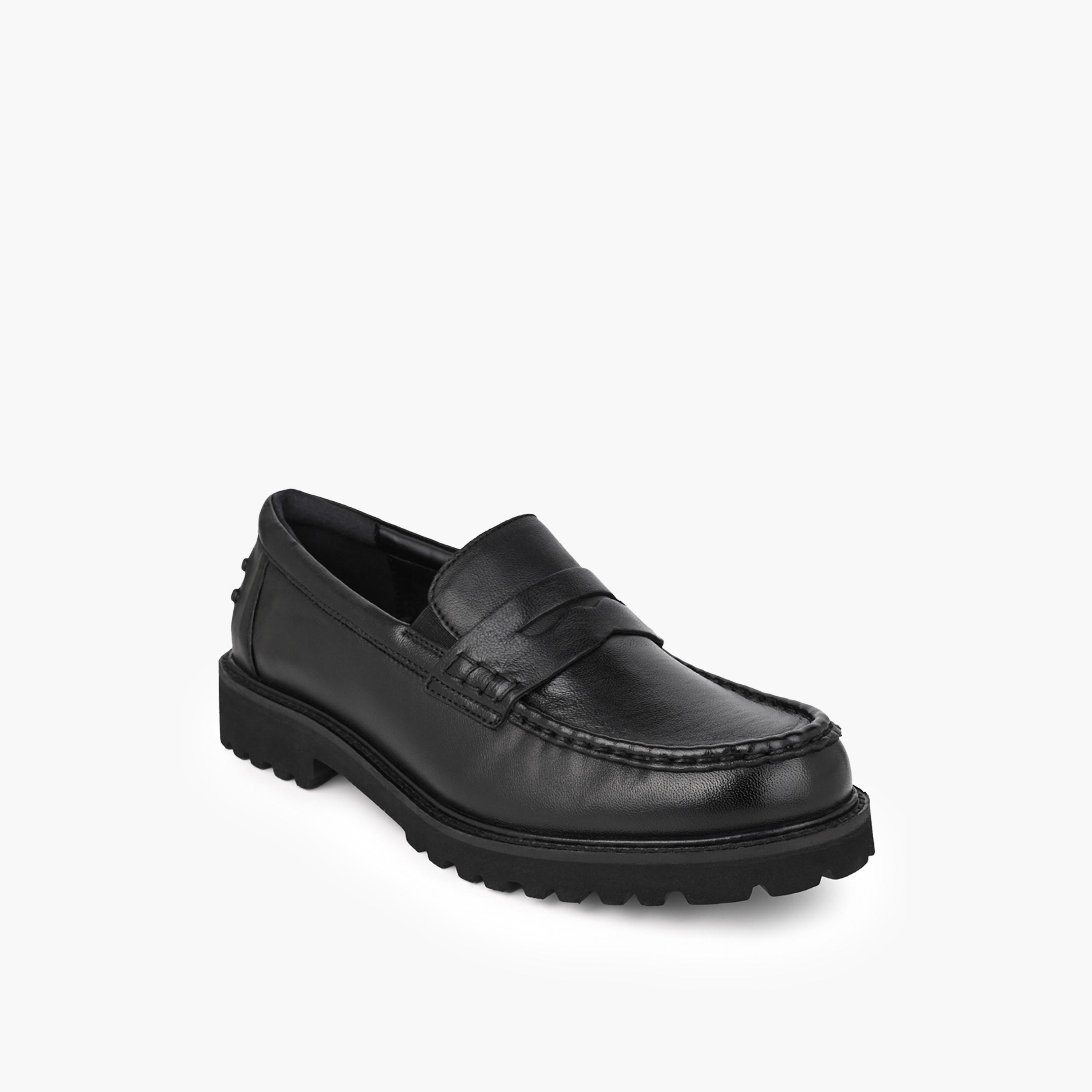 Duchini Women Leather Slip-On Loafers-women-shoes-flats-loafers-image-2