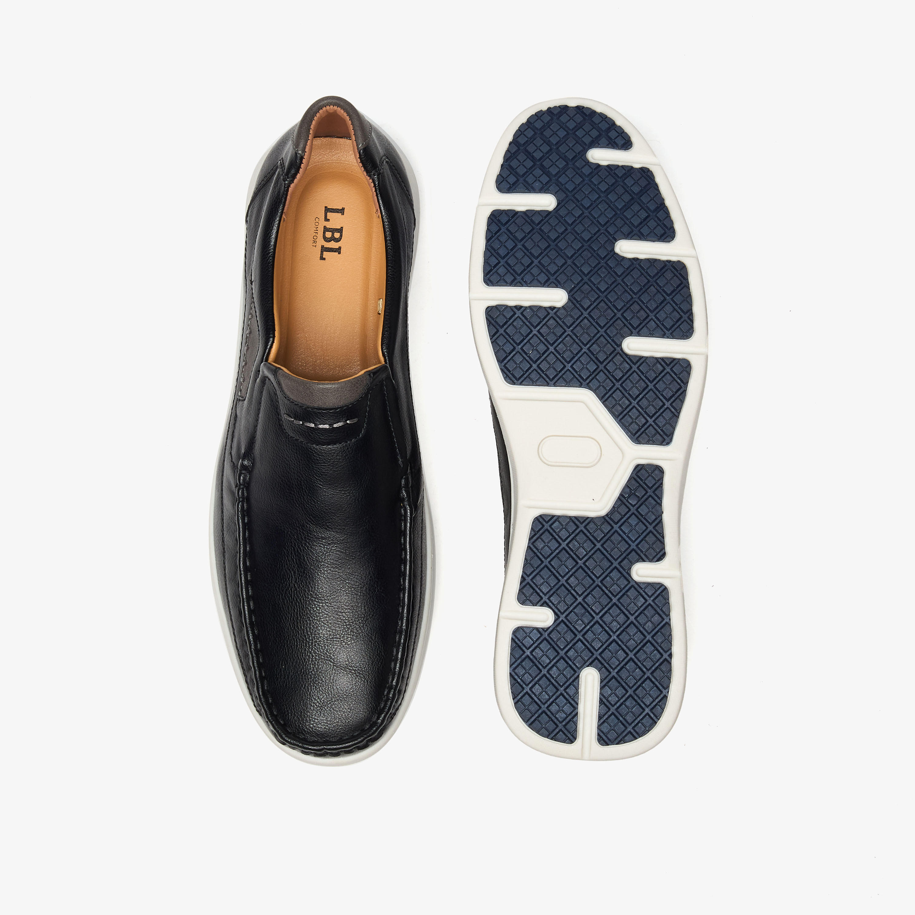 LBL by Shoexpress Stitch Detail Slip-On Loafers-men-shoes-loafersandmoccasins-image-1