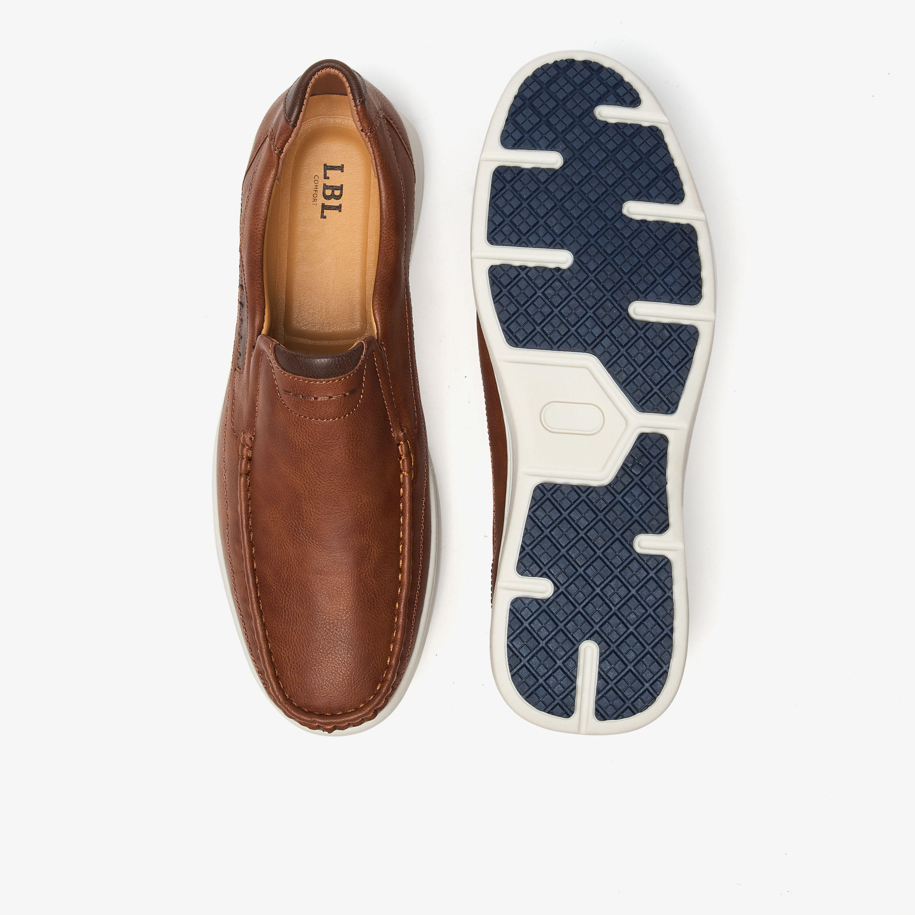 LBL by Shoexpress Stitch Detail Slip-On Loafers-men-shoes-loafersandmoccasins-image-1