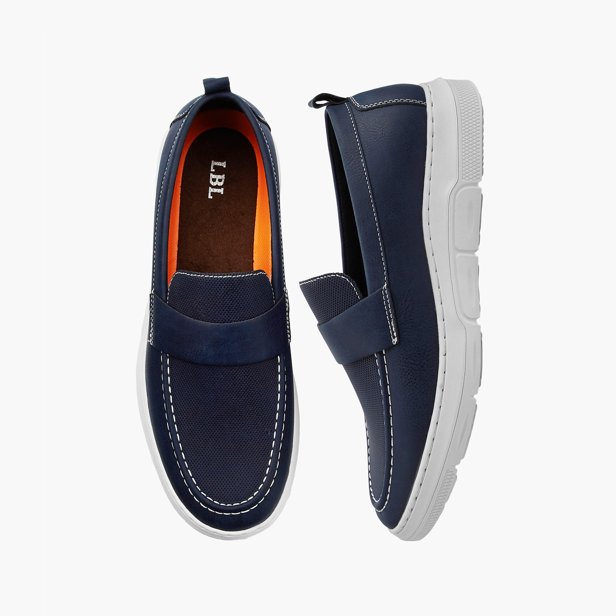 LBL by Shoexpress Solid Slip-On Loafers with Pull Tabs-men-shoes-loafersandmoccasins-image-1