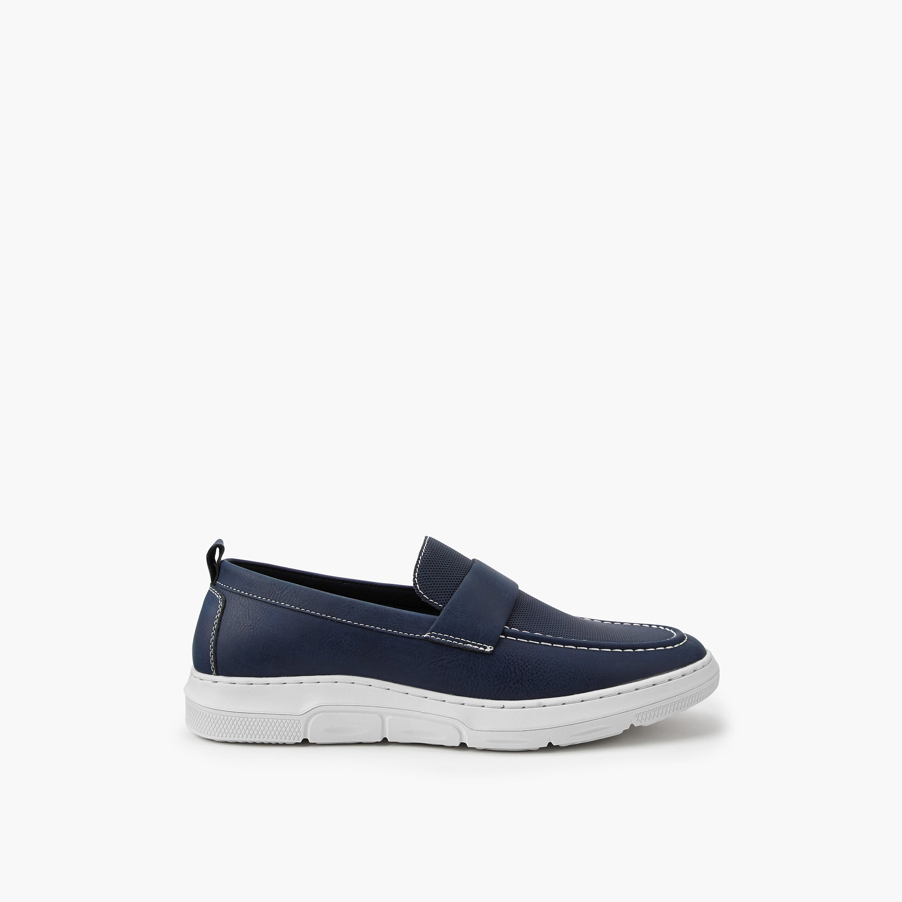 LBL by Shoexpress Solid Slip-On Loafers with Pull Tabs-men-shoes-loafersandmoccasins-image-2