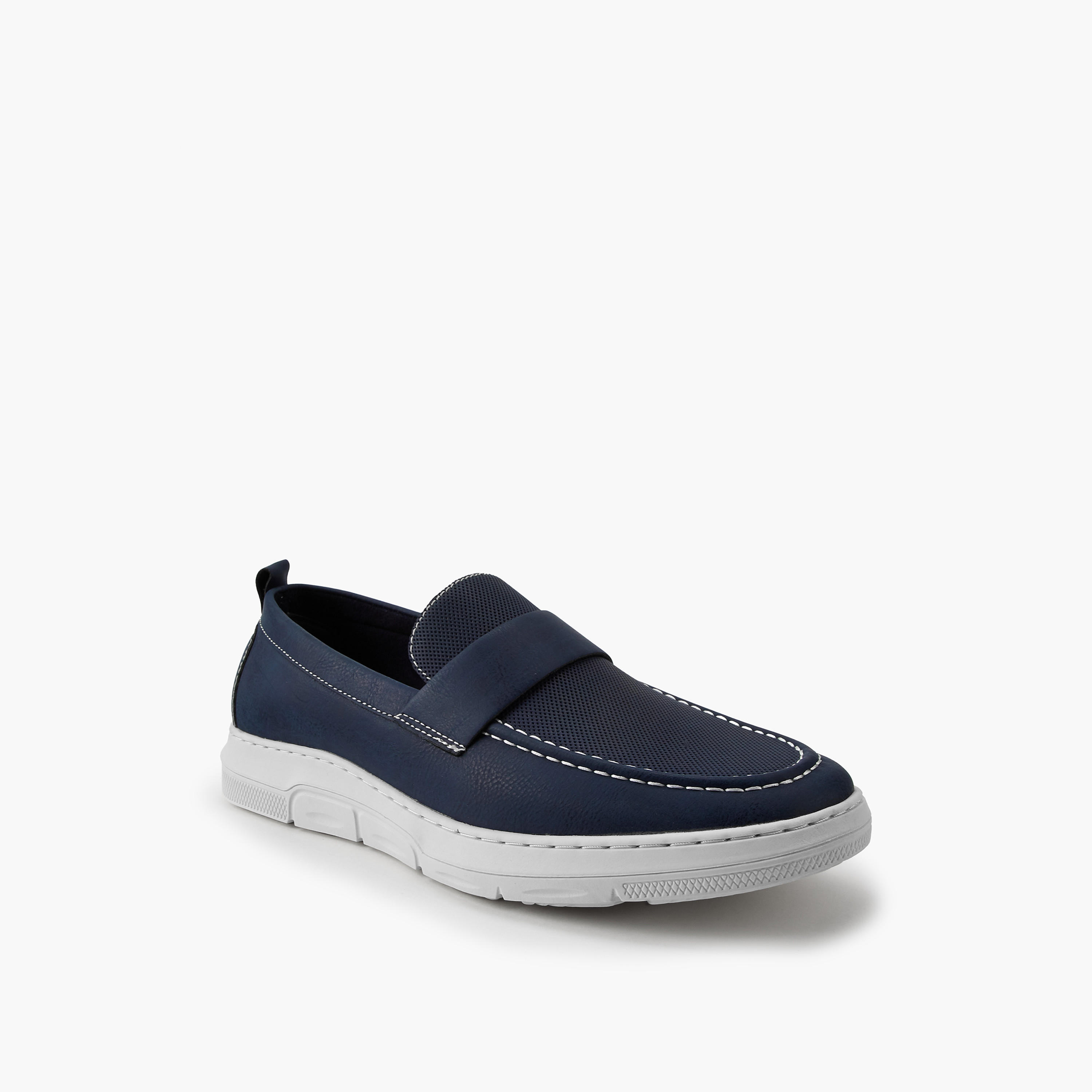 LBL by Shoexpress Solid Slip-On Loafers with Pull Tabs-men-shoes-loafersandmoccasins-image-3