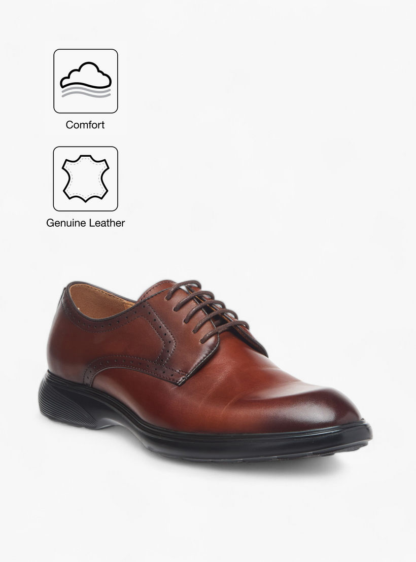 Le Confort Leather Solid Lace-Up Derby Shoes-men-shoes-formalshoes-image-2