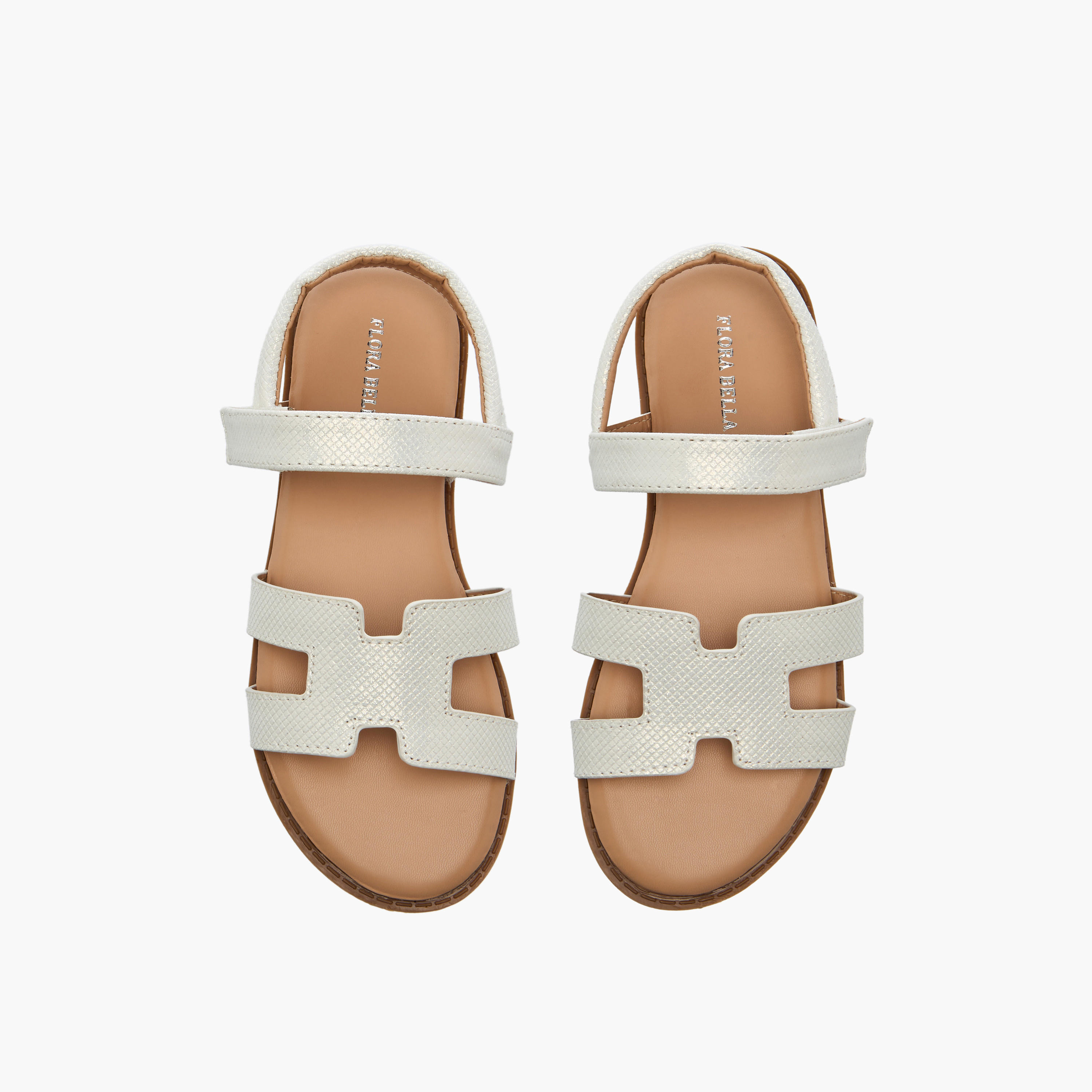 Flora Bella Girls Textured Hook & Loop Strap Sandals-girls-shoes-sandals-image-1