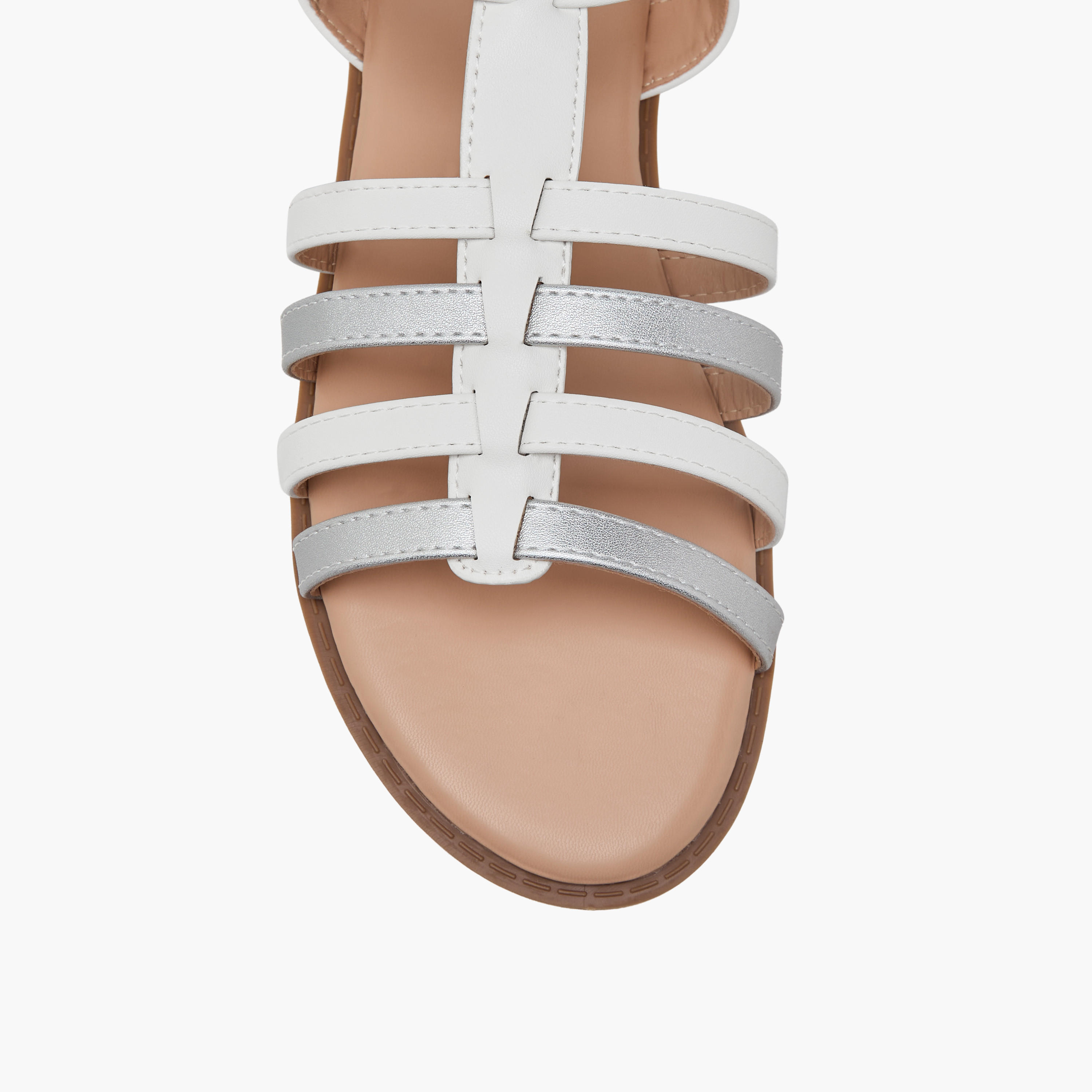 صندل مسطح بشريط إغلاق لاصق للبنات من فلورا بيلا-girls-shoes-sandals-image-4