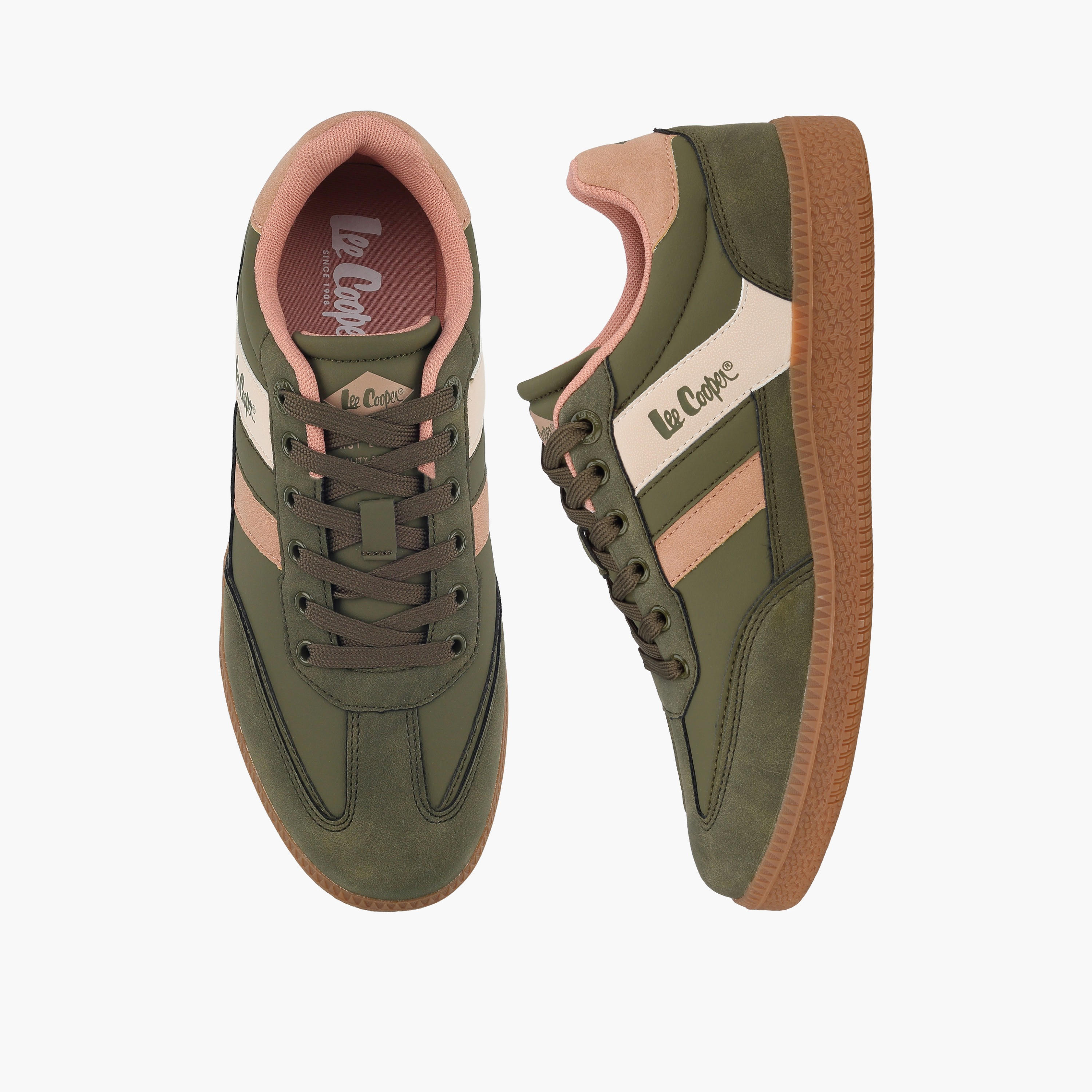 Lee Cooper Women Panelled Lace-Up Ankle Sneakers-women-shoes-sneakers-image-1
