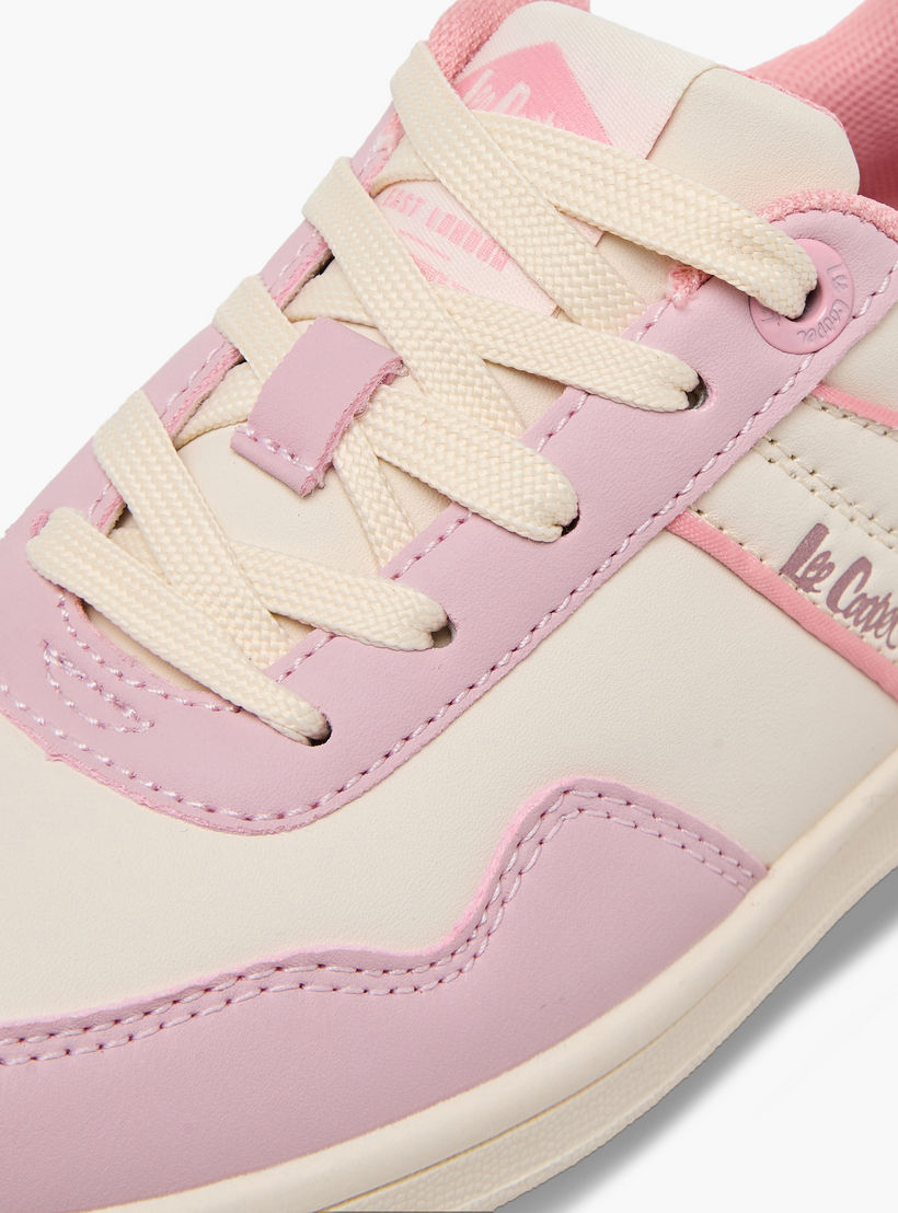 حذاء سنيكرز مخطط برقبة كاحل برباط للبنات من لي كوبر-girls-shoes-sneakers-image-7