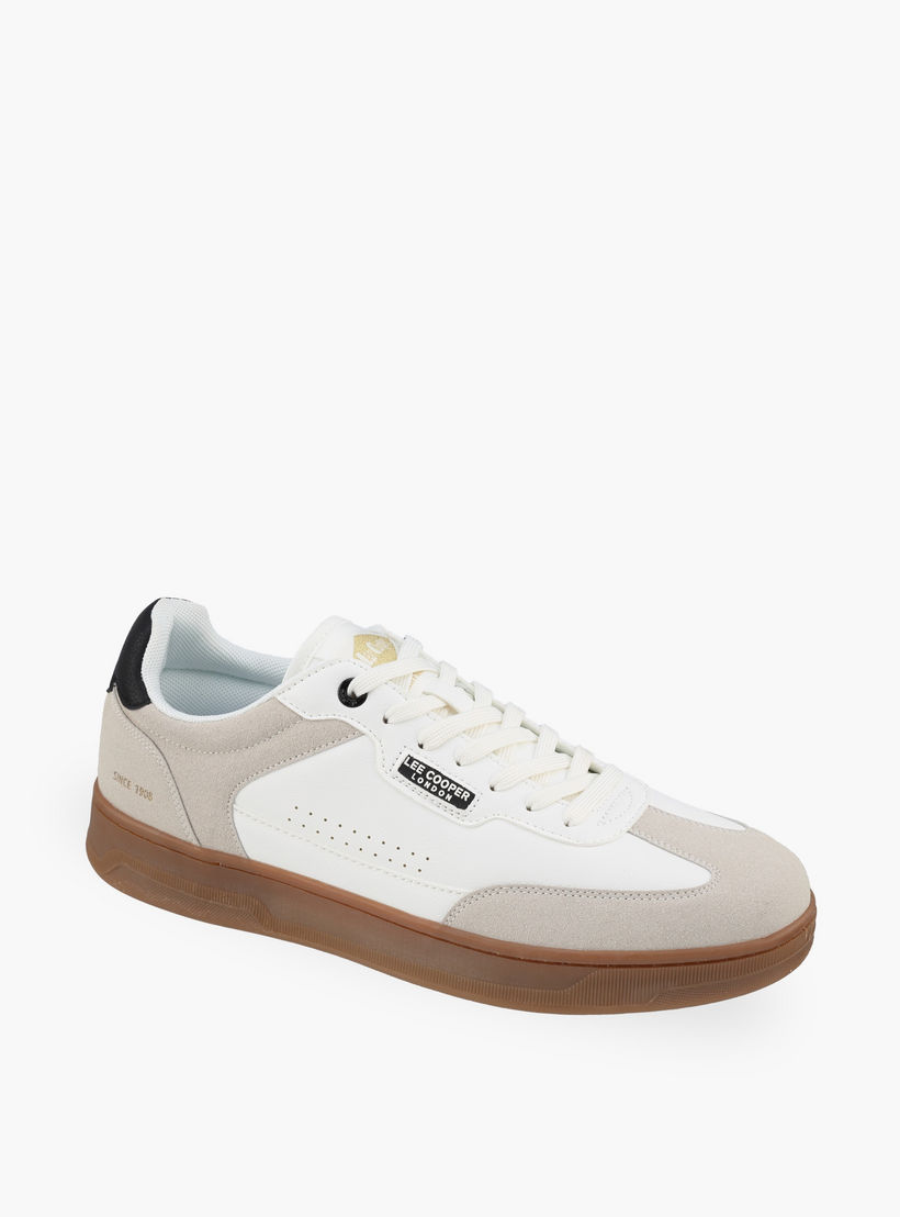 Lee Cooper Men Panelled Lace-Up Sneakers-men-shoes-sneakers-image-2