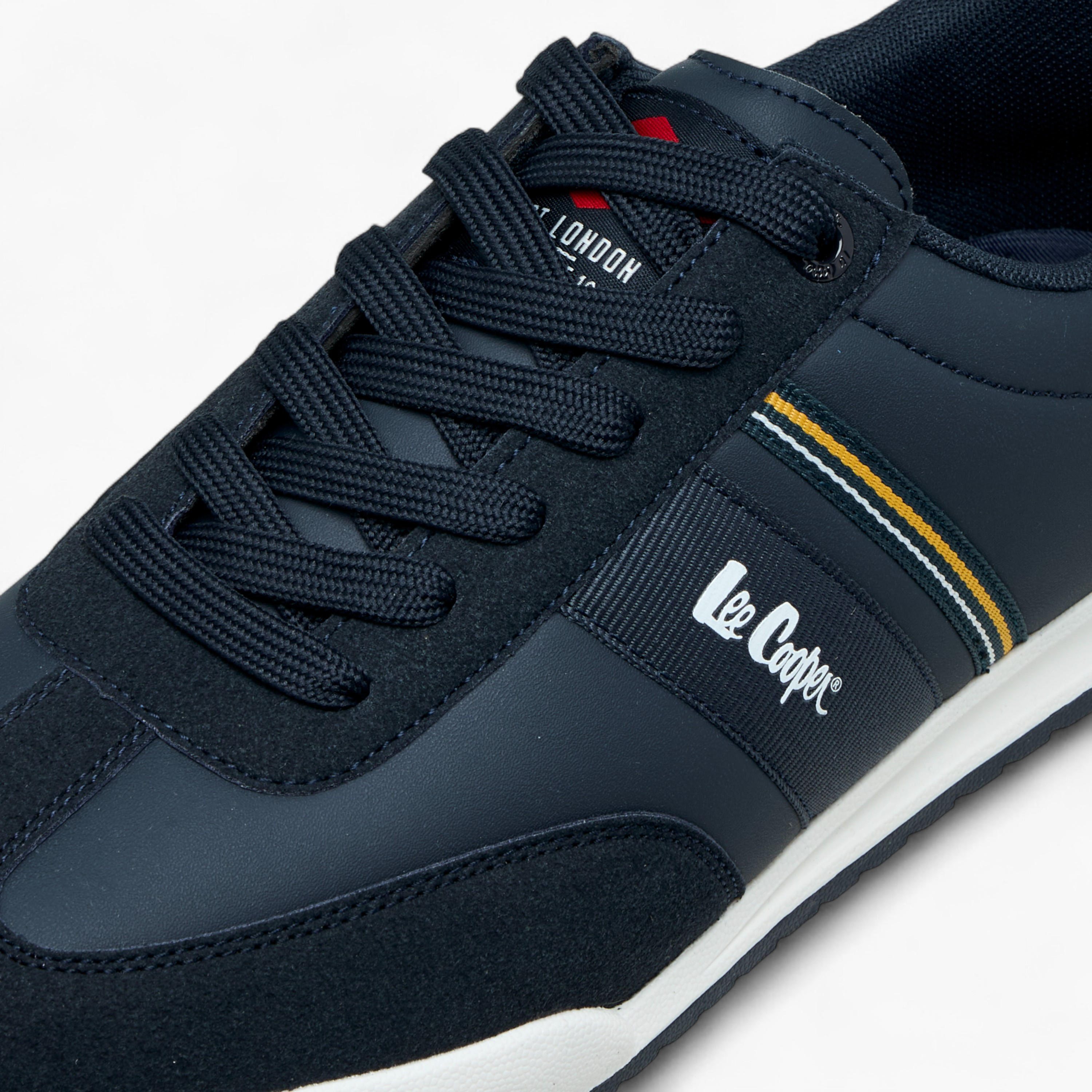 Lee Cooper Men's Panelled Lace-Up Sneakers-men-shoes-sneakers-image-4
