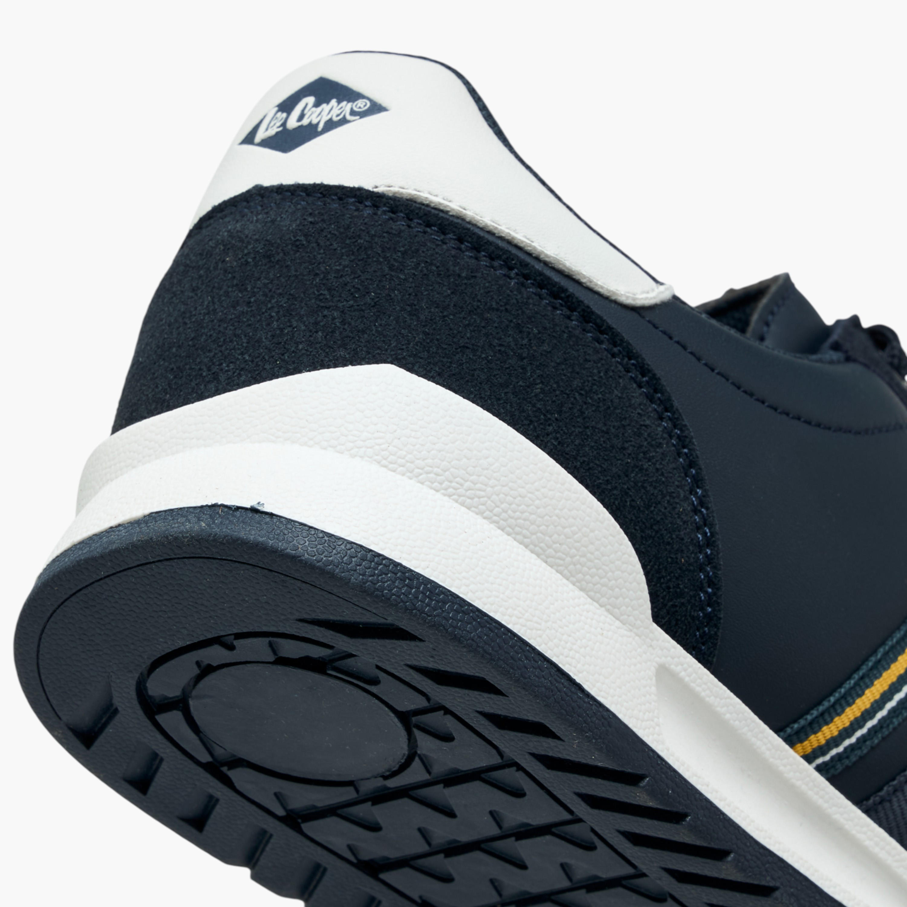 Lee Cooper Men's Panelled Lace-Up Sneakers-men-shoes-sneakers-image-5