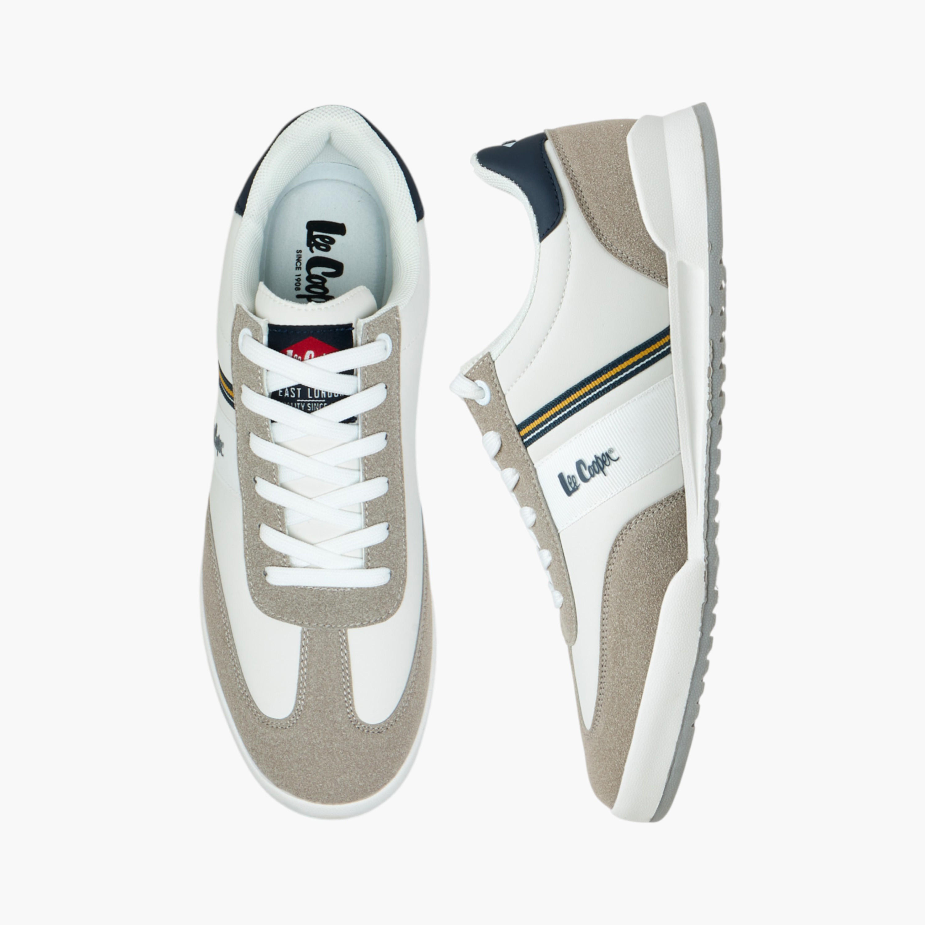 Lee Cooper Men's Panelled Lace-Up Sneakers-men-shoes-sneakers-image-1