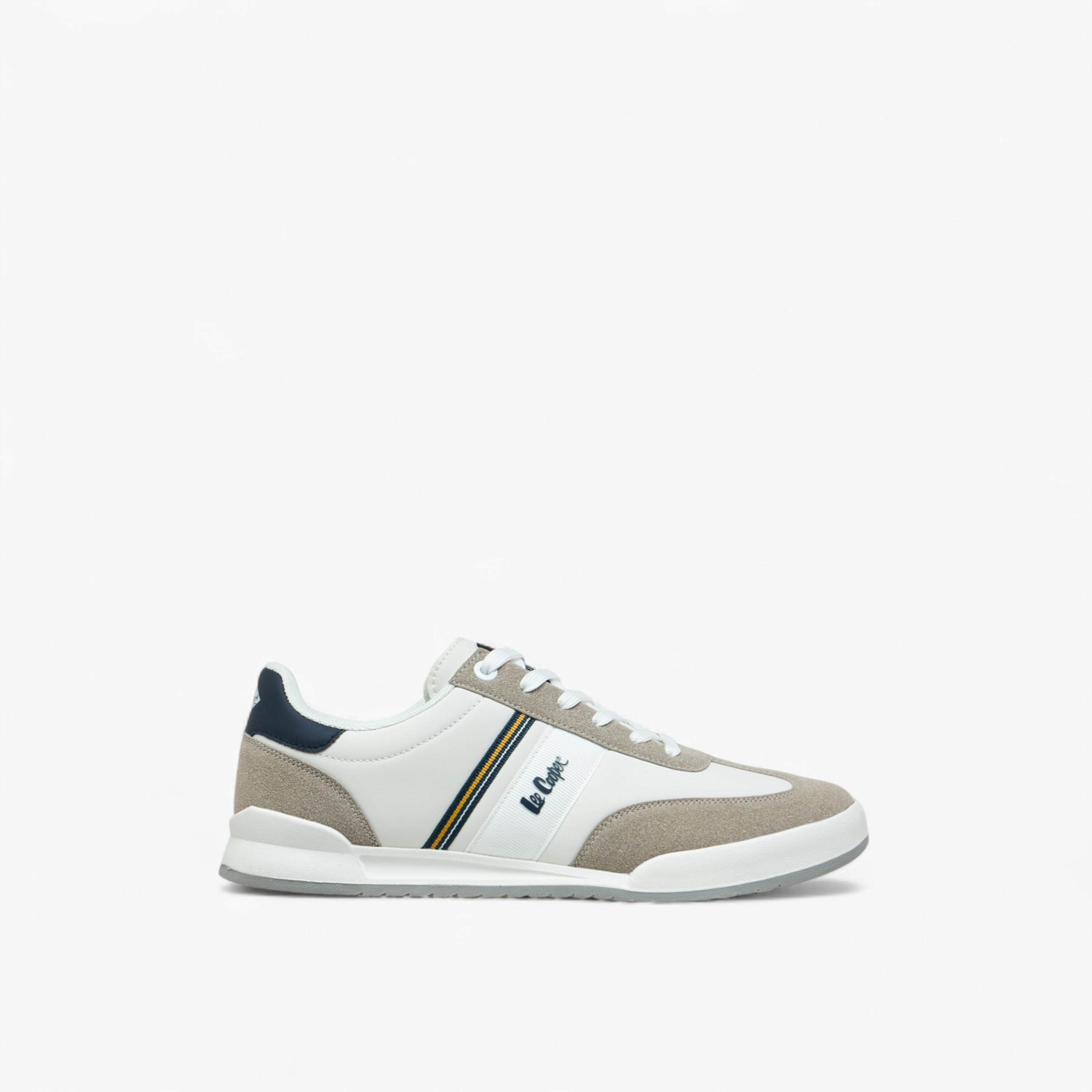 Lee Cooper Men's Panelled Lace-Up Sneakers-men-shoes-sneakers-image-3