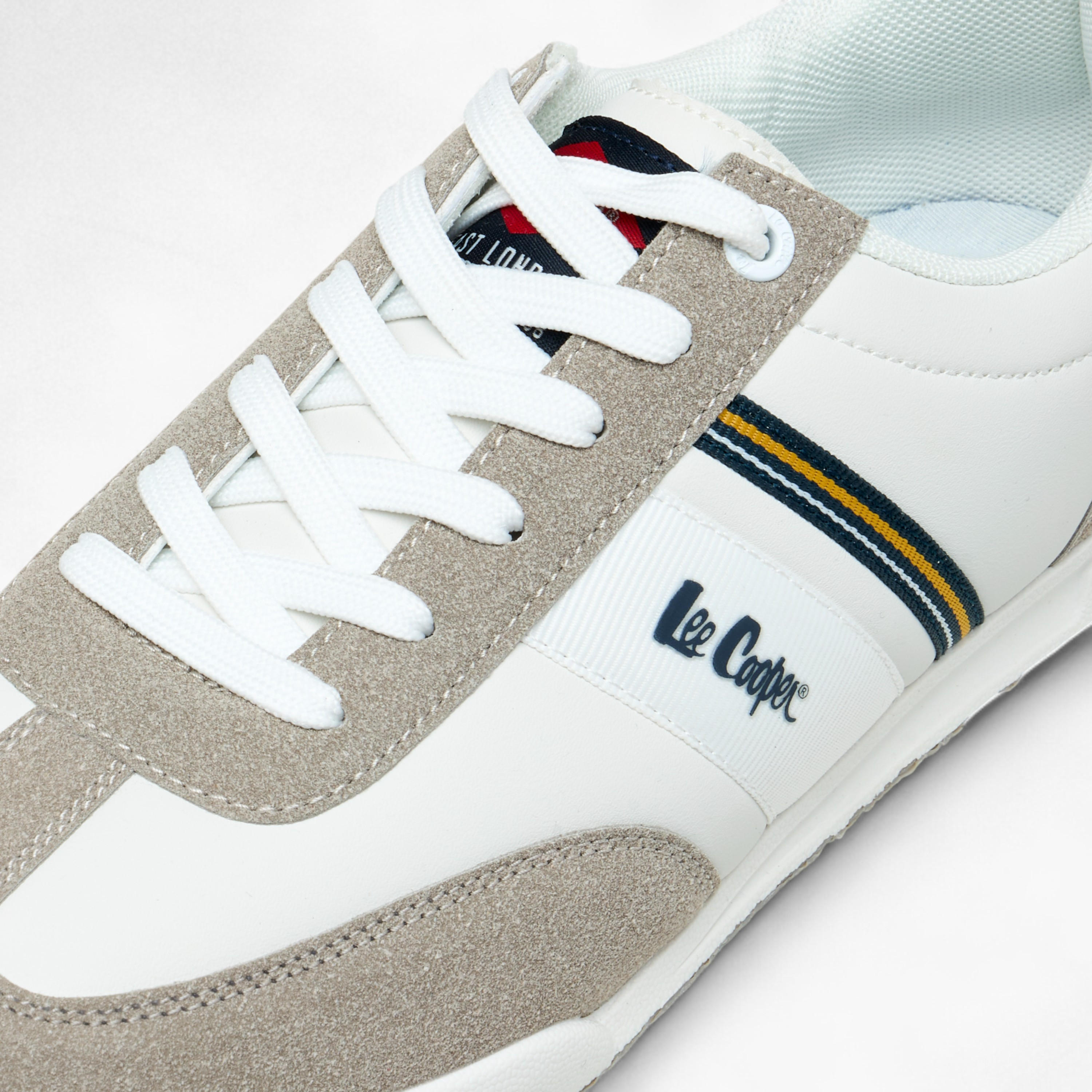 Lee Cooper Men's Panelled Lace-Up Sneakers-men-shoes-sneakers-image-4