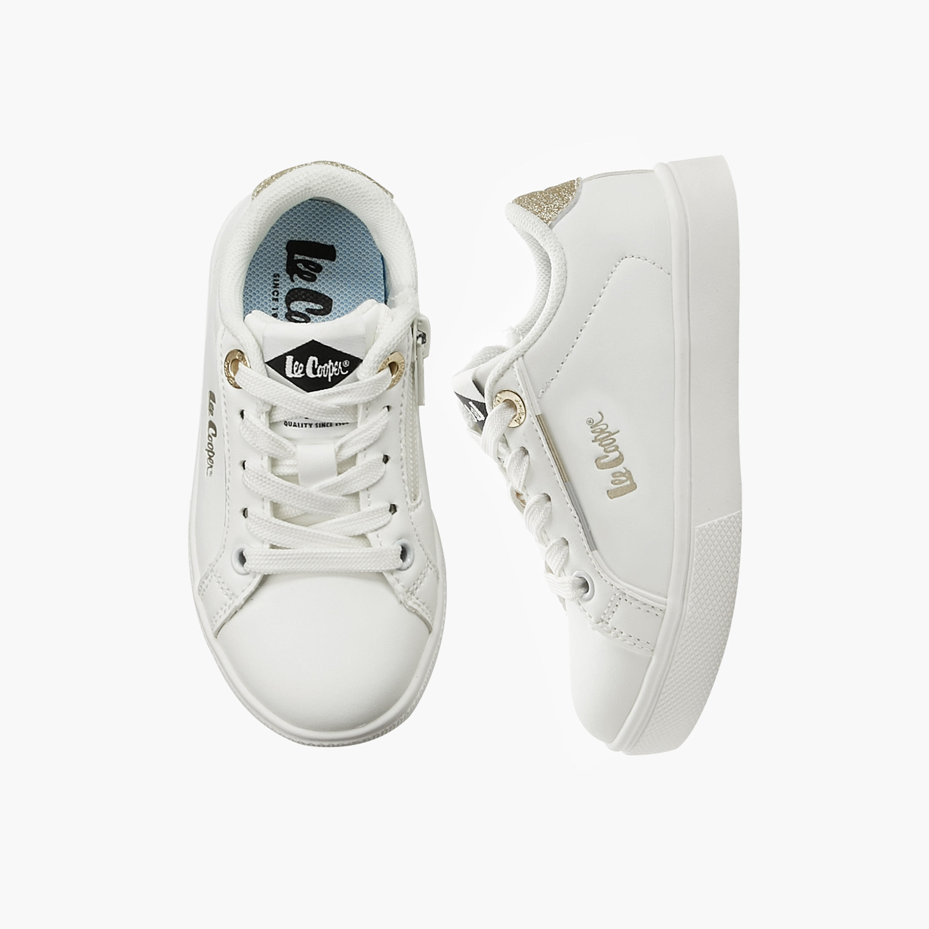 حذاء سنيكرز طول الكاحل برباط إغلاق للبنات من لي كوبر-girls-shoes-sneakers-image-1