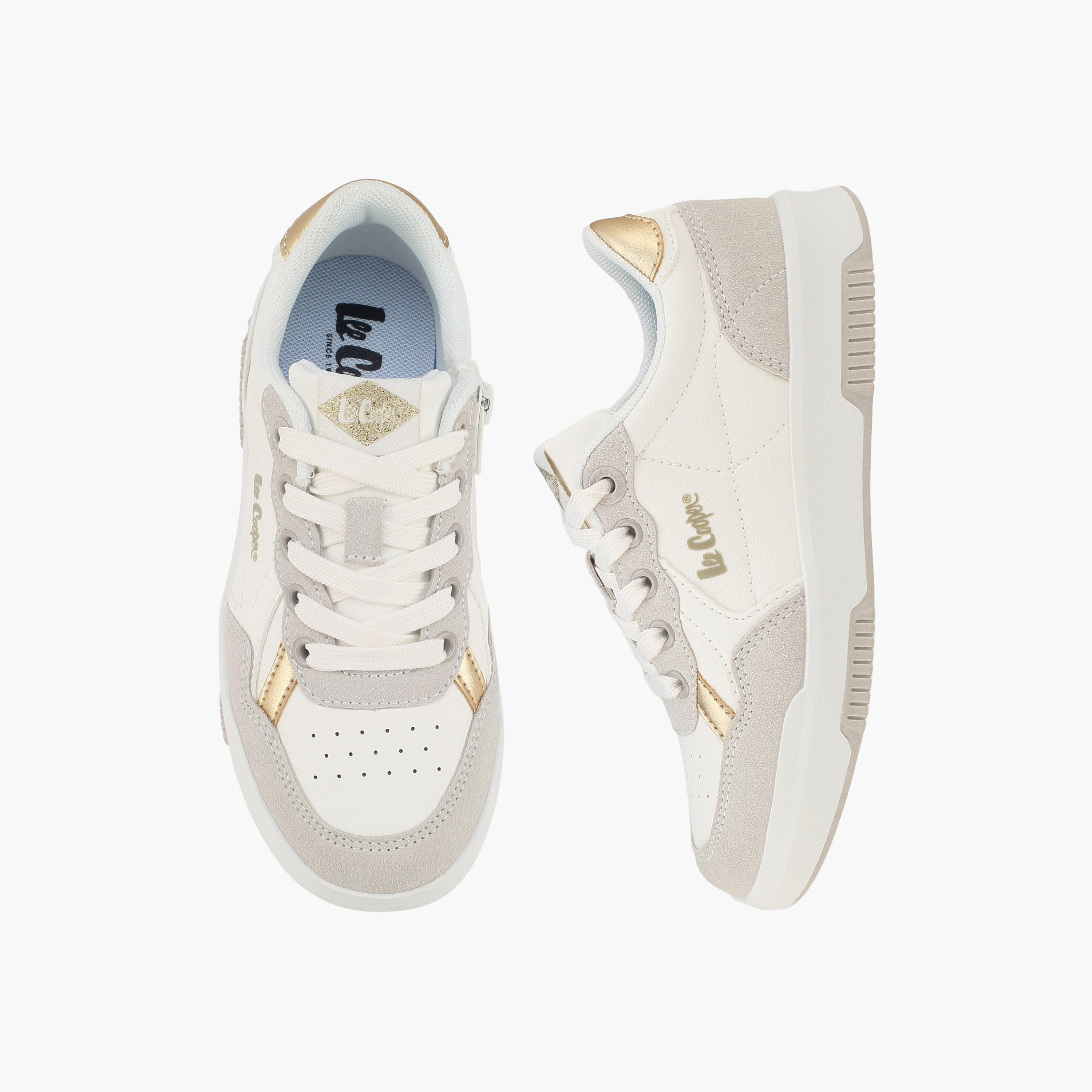 Lee Cooper Girls Lace-Up Ankle Sneakers-girls-shoes-sneakers-image-1