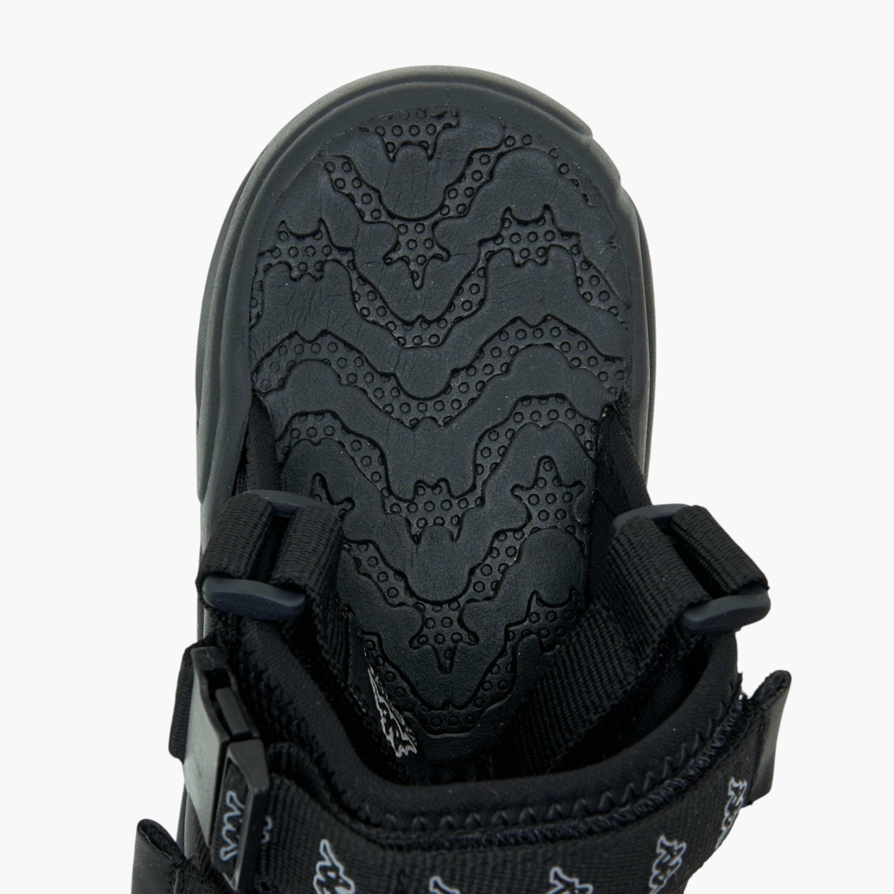 Kappa Boys' Logo Print Floaters with Hook and Loop Closure-boys-shoes-sandals-image-5