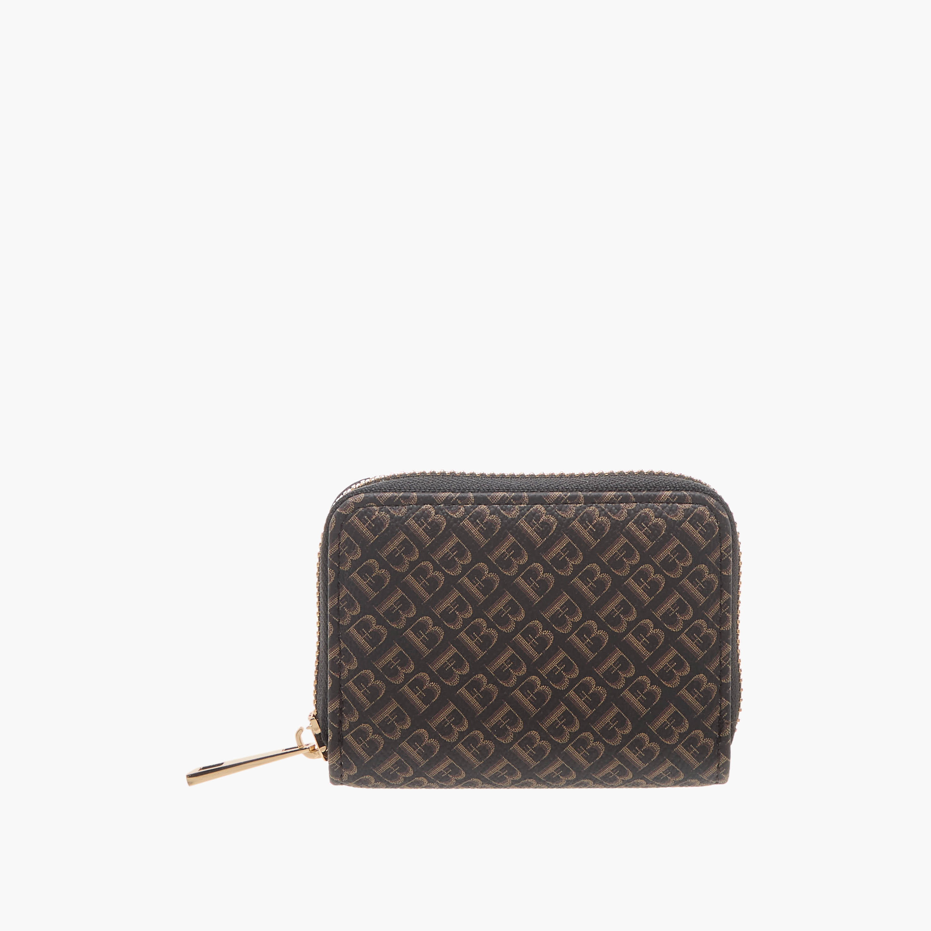 Flora Bella Monogram Print Wallet with Zip Around Closure-women-bagsandwallets-wallets-image-1